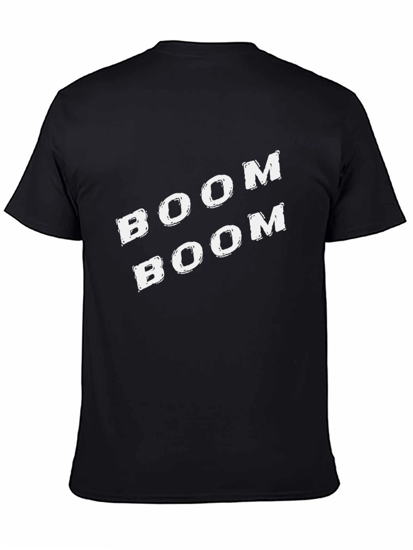 Boom Boom Graphic Tee - Stylish Black T-Shirt