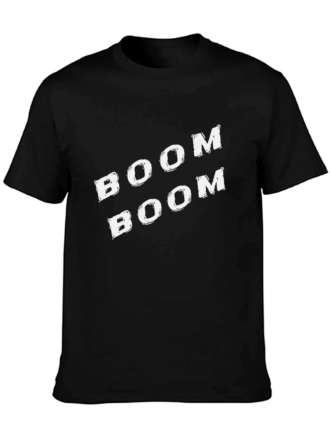 Boom Boom Graphic Tee - Stylish Black T-Shirt