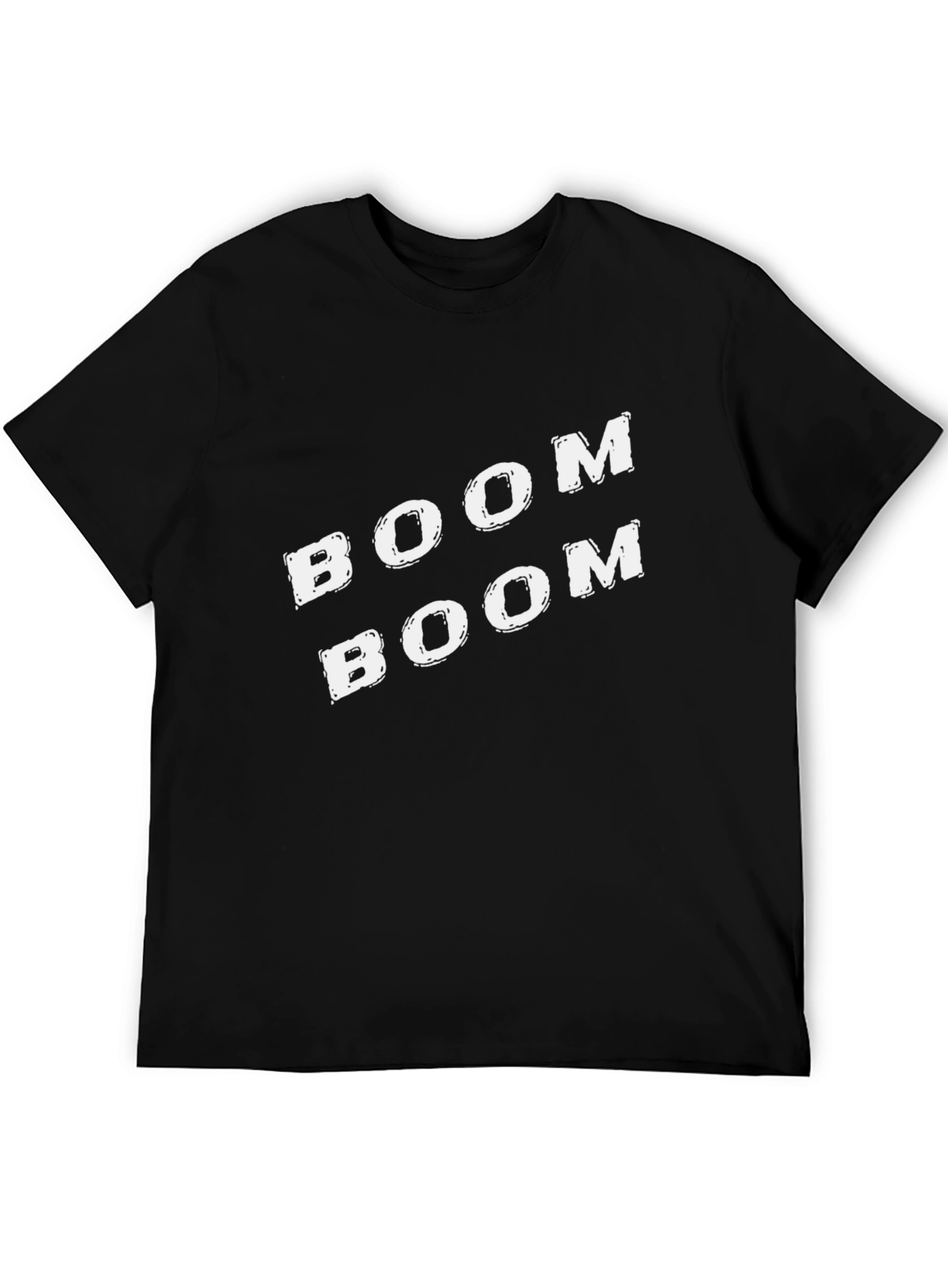 Boom Boom Graphic Tee - Stylish Black T-Shirt