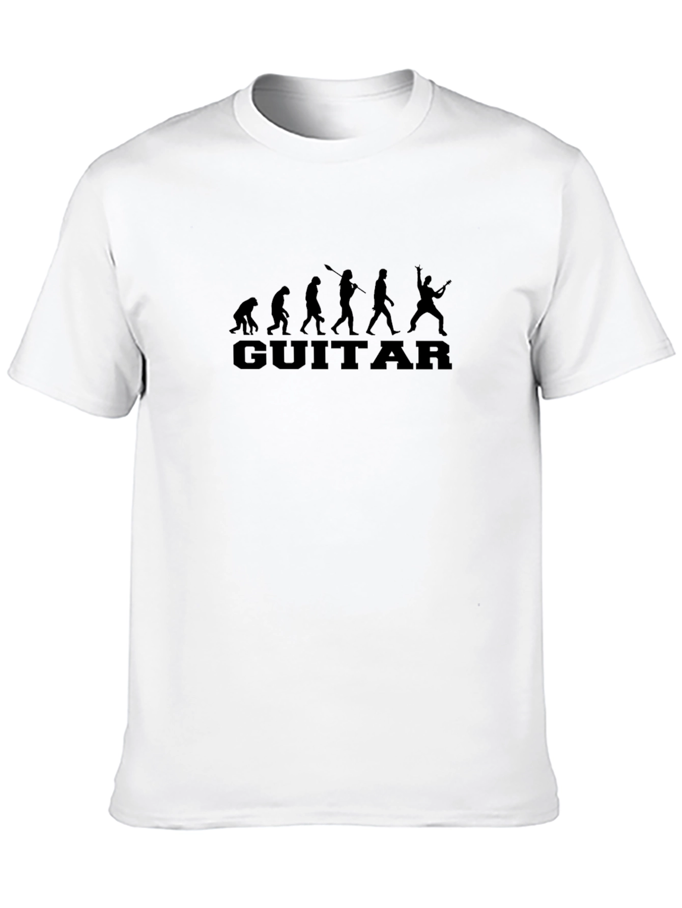 Guitar Evolution Black T-Shirt - Music Lover Tee