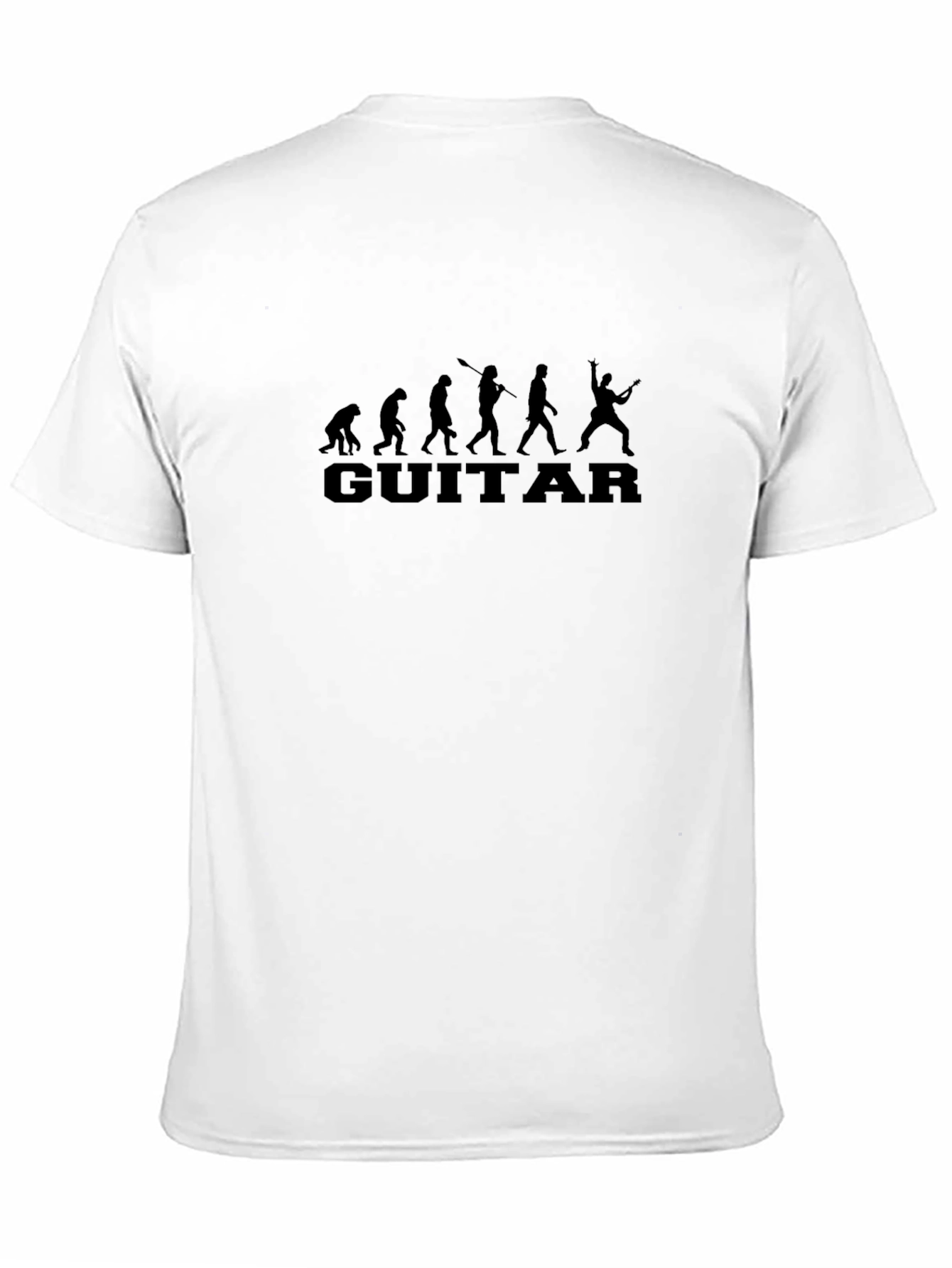 Guitar Evolution Black T-Shirt - Music Lover Tee