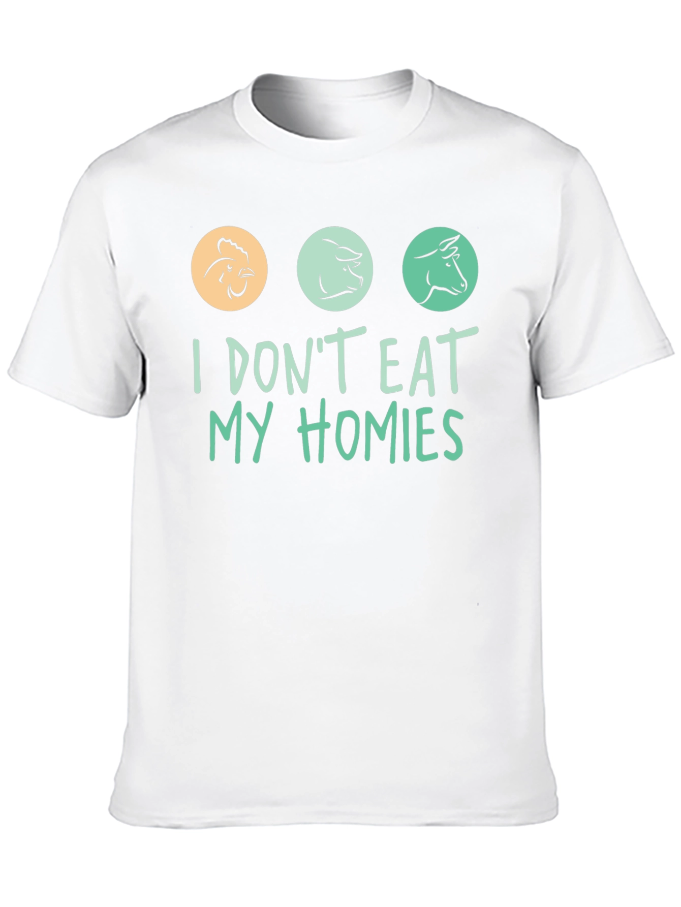 Vegan I Dont Eat My Homies Graphic T-Shirt