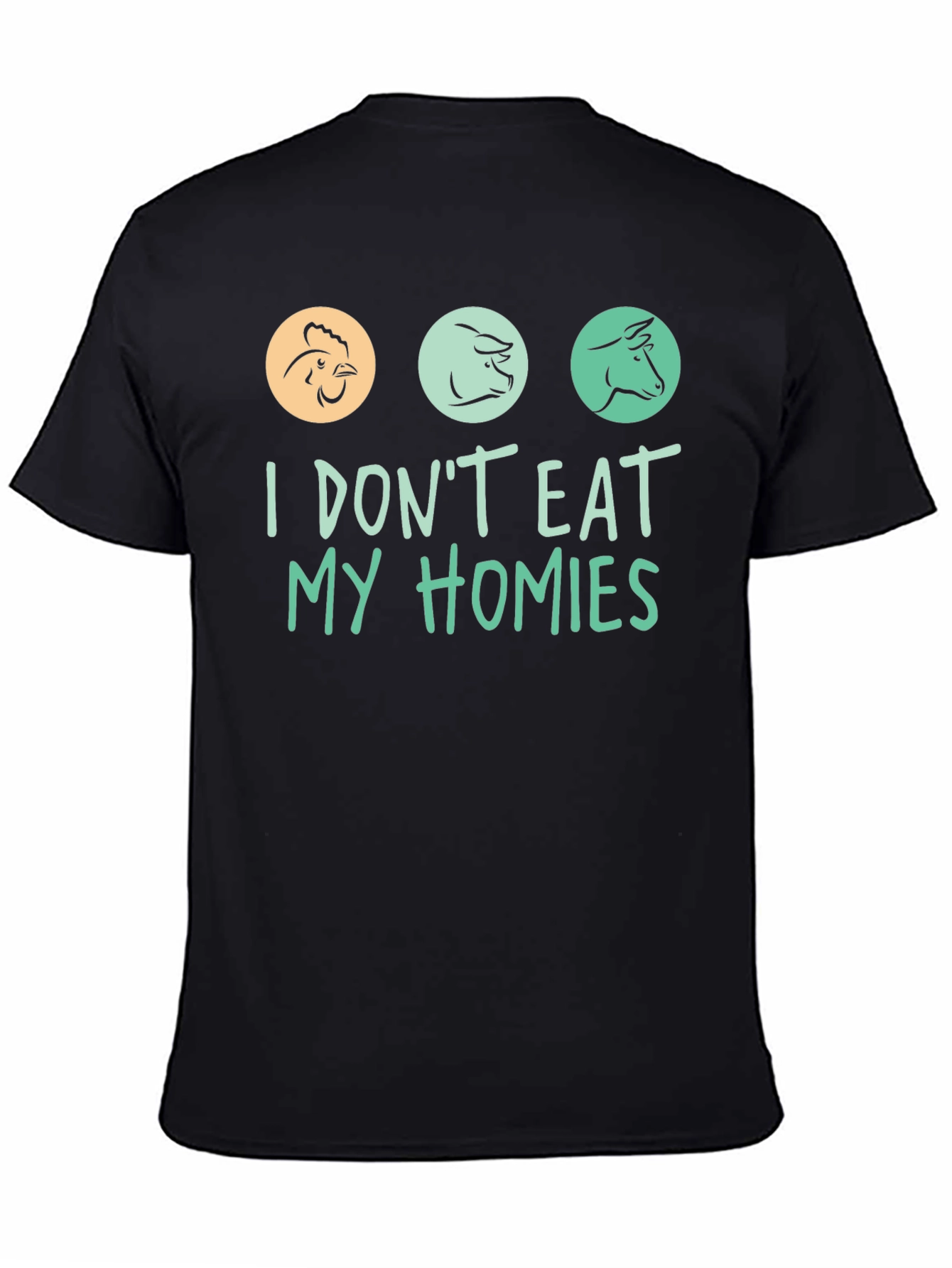 Vegan I Dont Eat My Homies Graphic T-Shirt