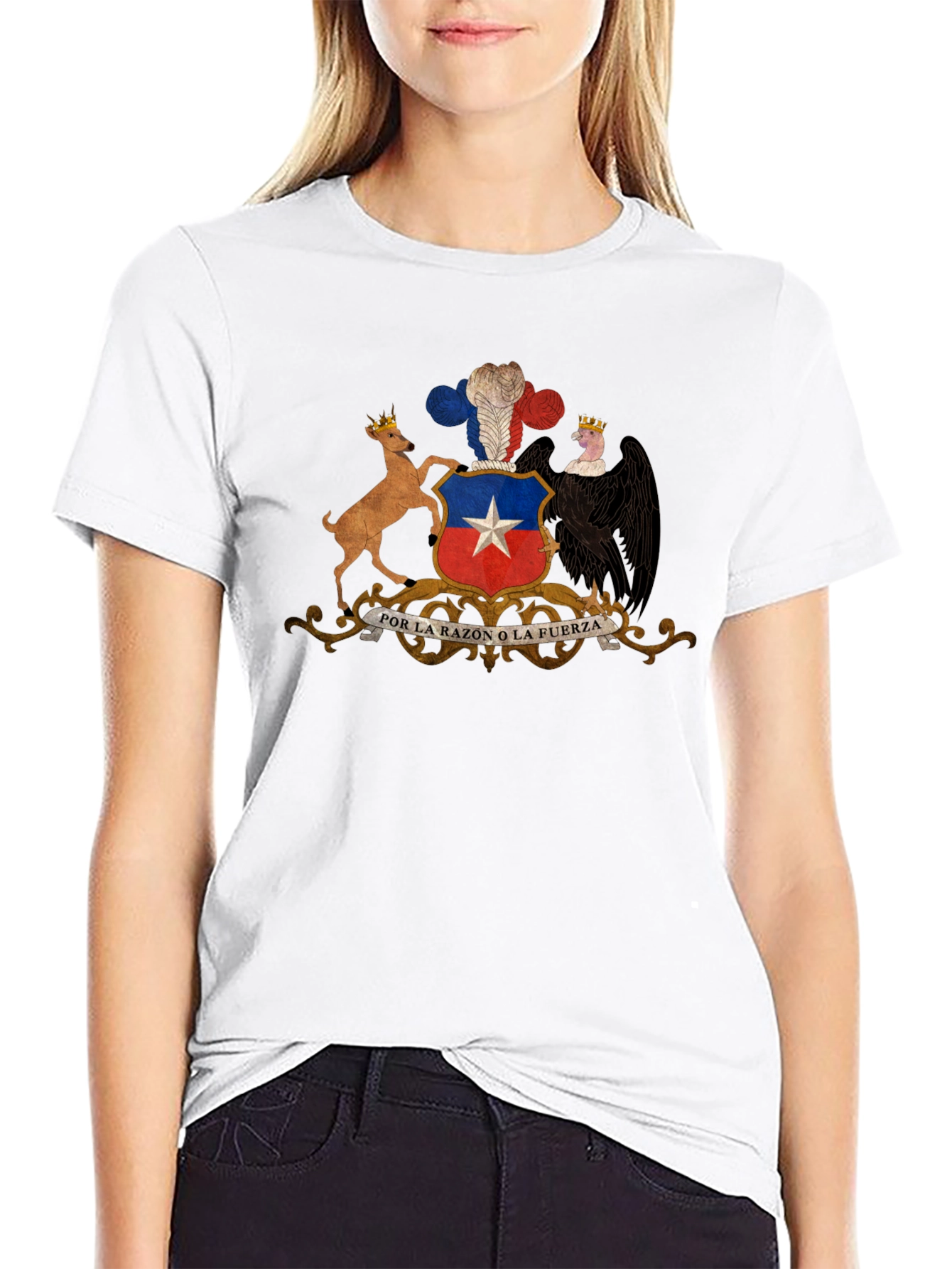 Chile Coat of Arms T-Shirt - Black
