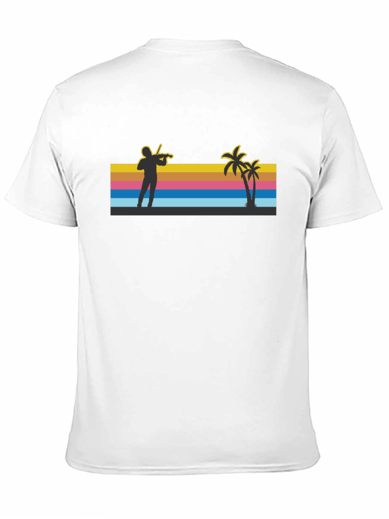 Tropical Violinist T-Shirt - Beach Vibes