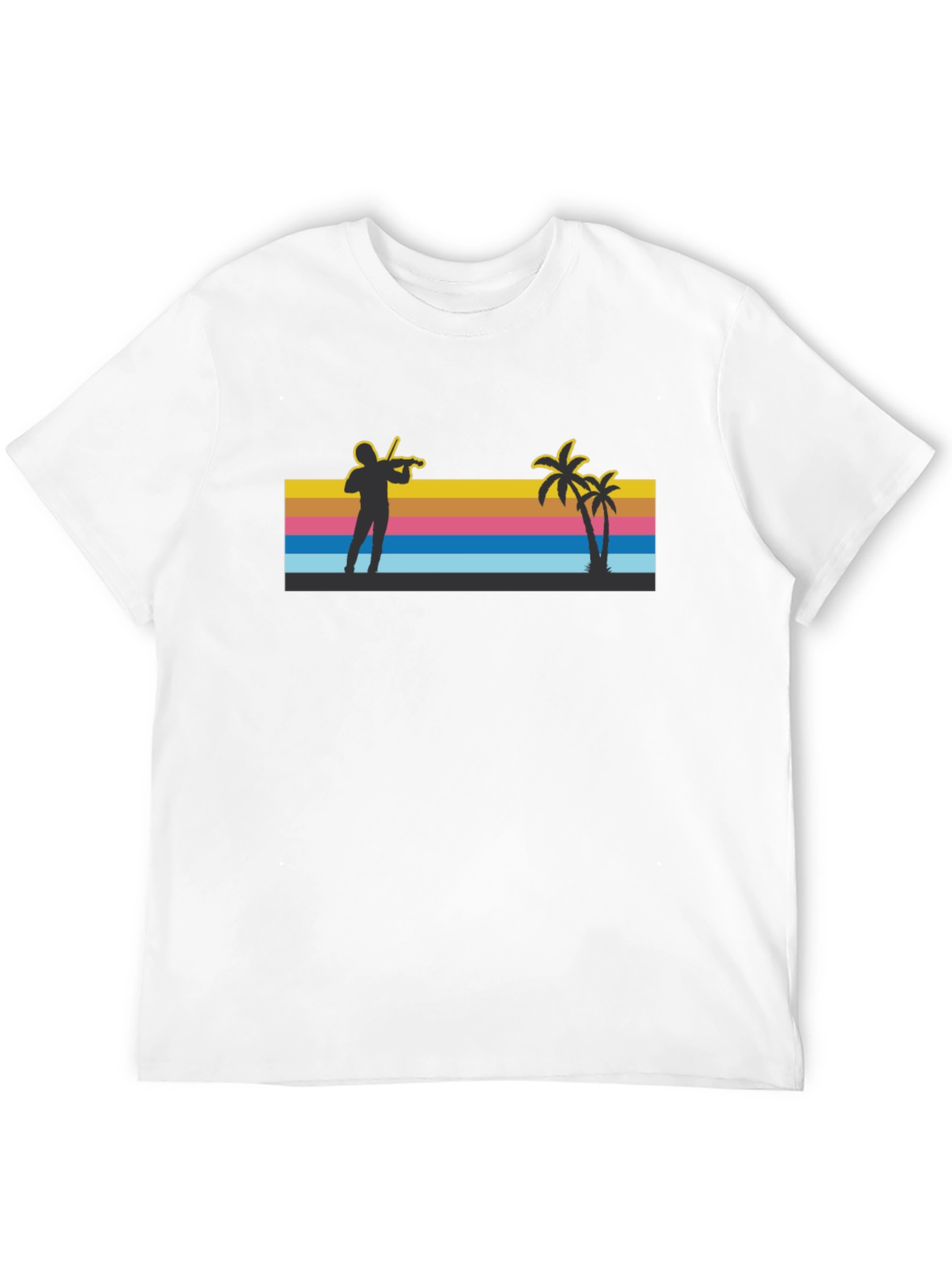 Tropical Violinist T-Shirt - Beach Vibes