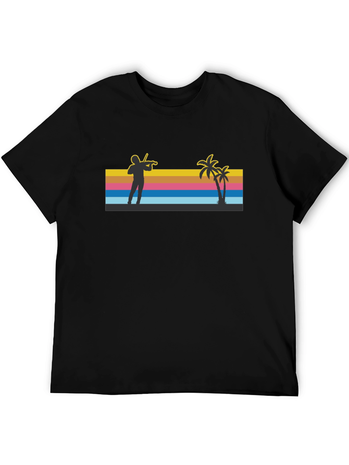 Tropical Violinist T-Shirt - Beach Vibes