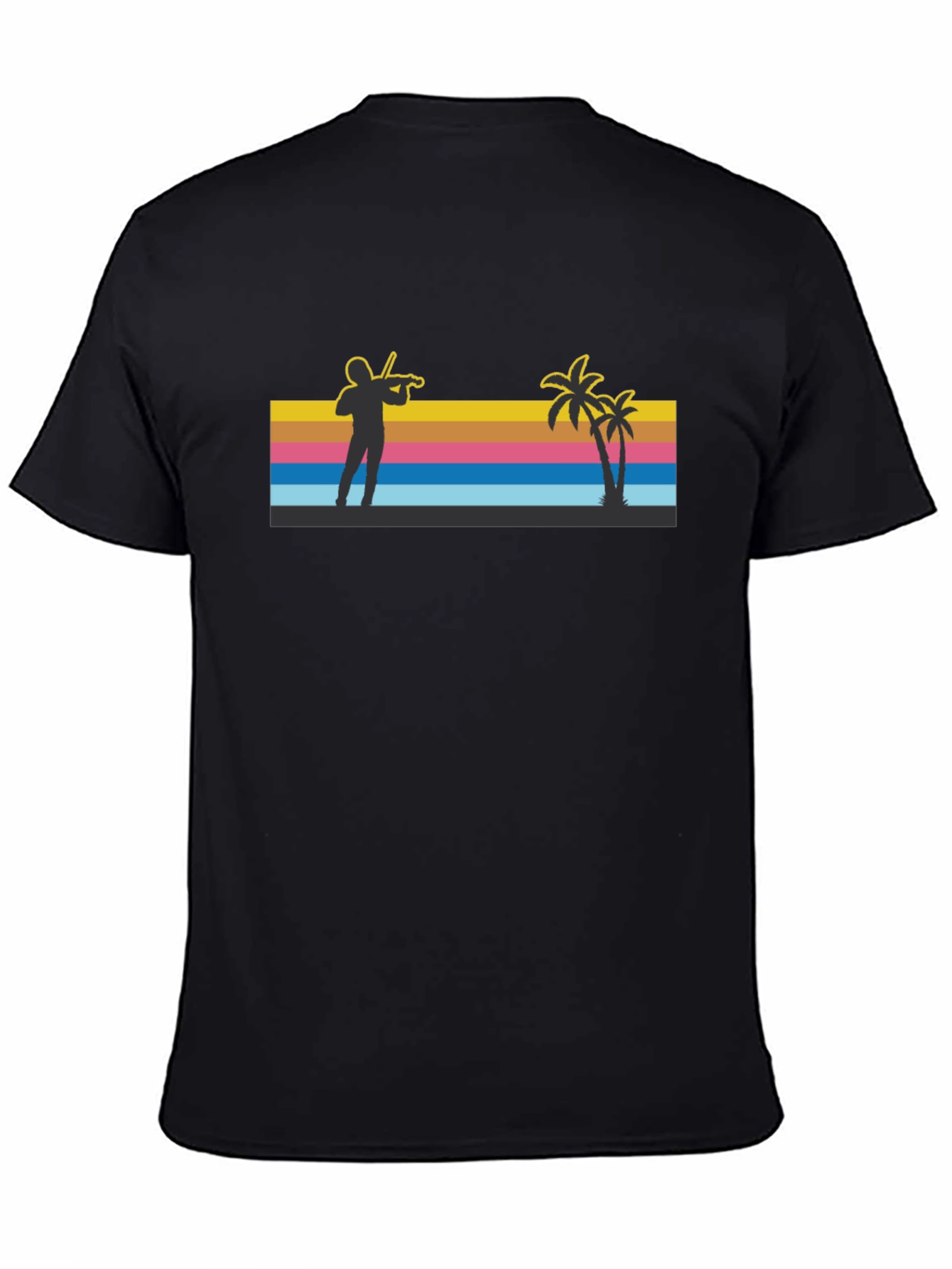 Tropical Violinist T-Shirt - Beach Vibes