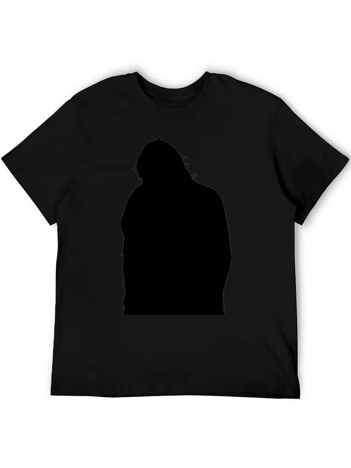 Silhouette Graphic Black T-Shirt for Men