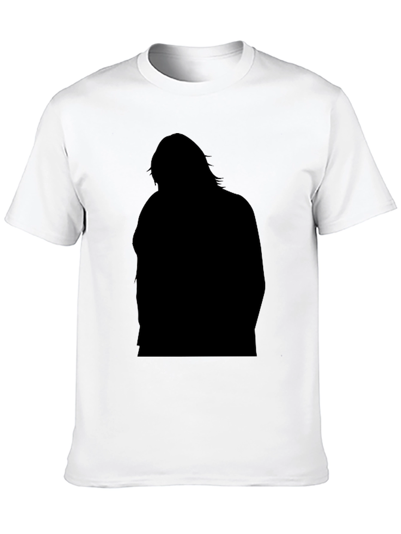 Silhouette Graphic Black T-Shirt for Men