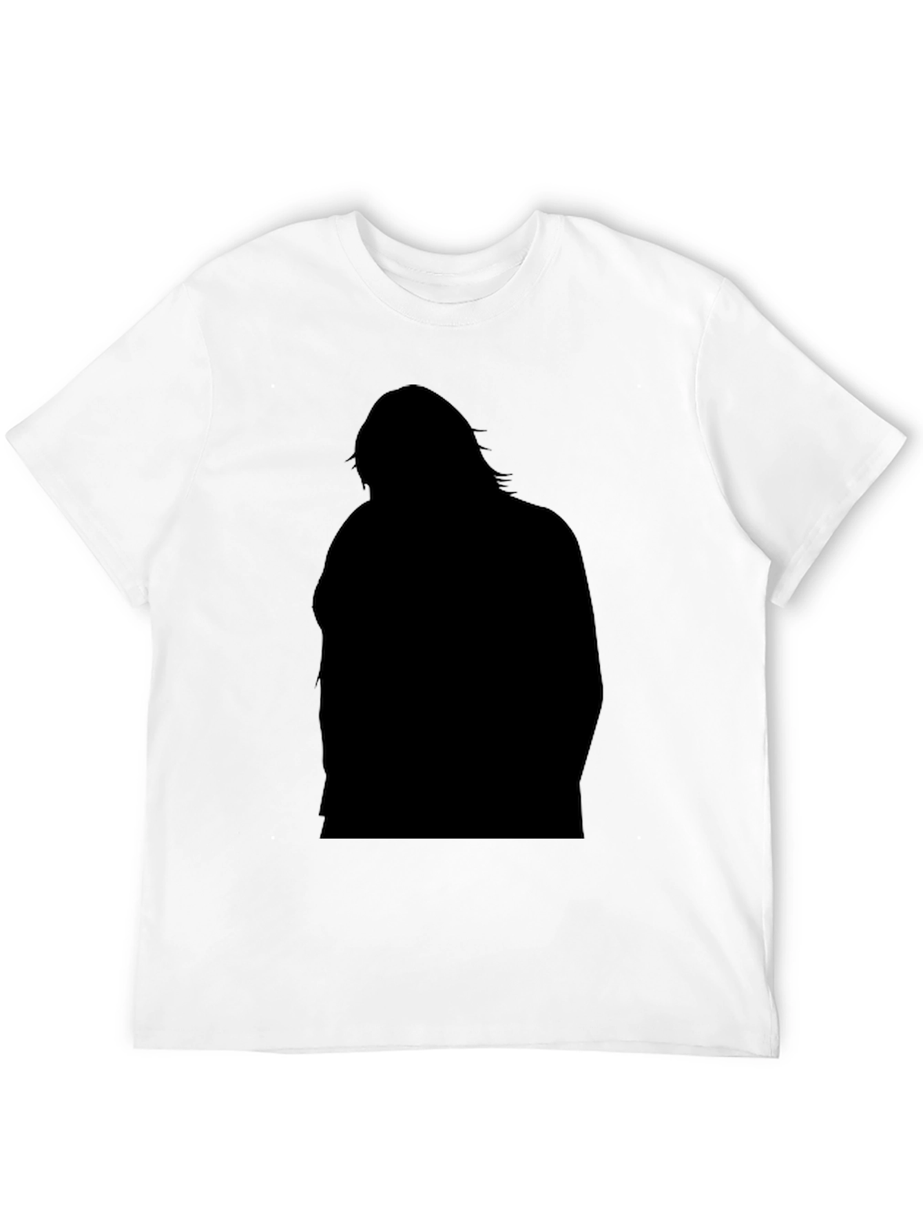 Silhouette Graphic Black T-Shirt for Men