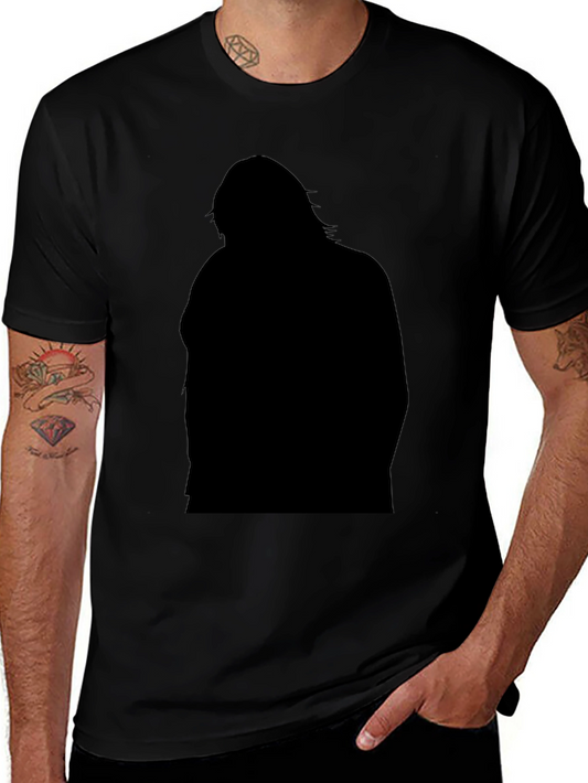 Silhouette Graphic Black T-Shirt for Men