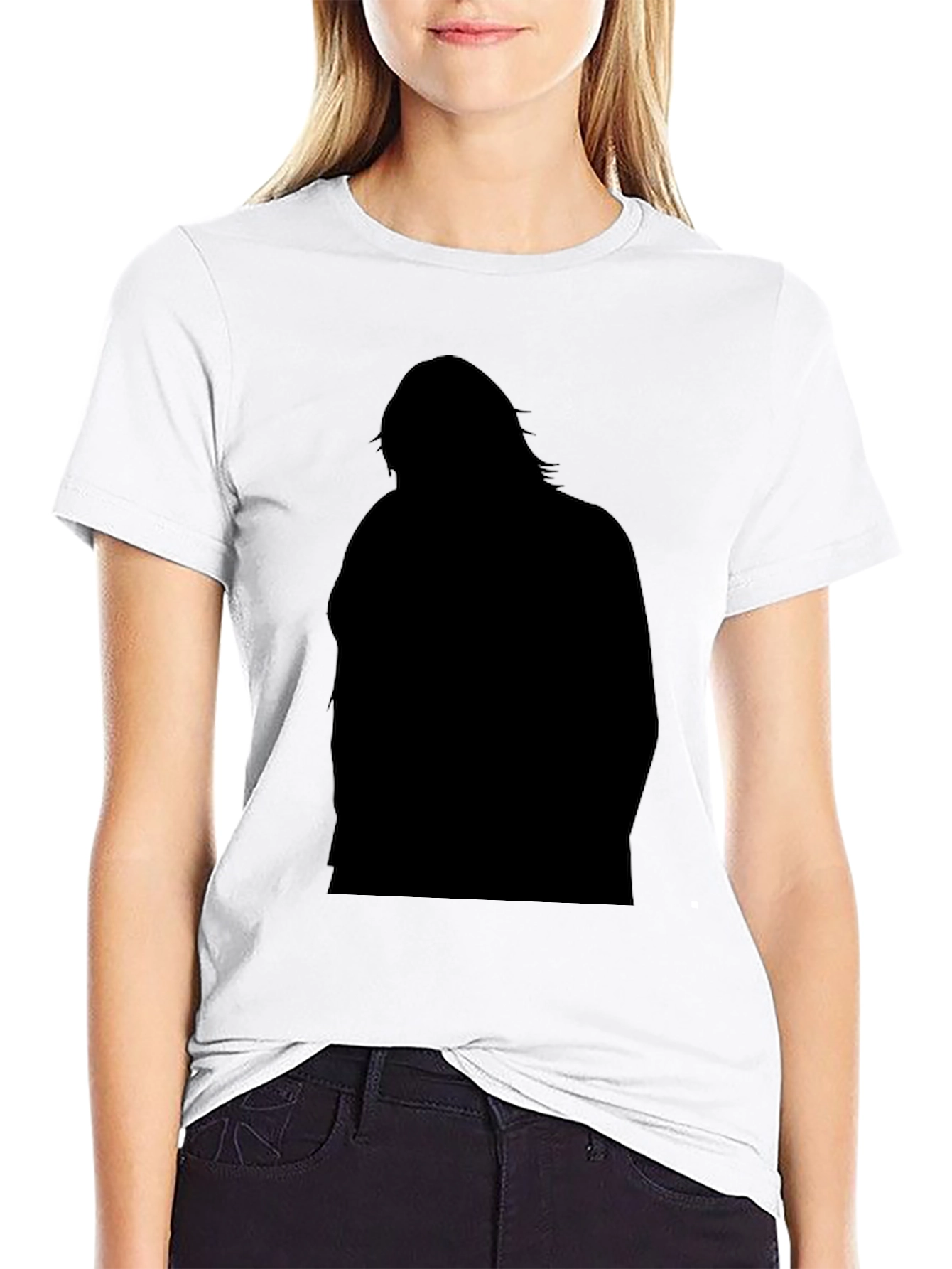 Silhouette Graphic Black T-Shirt for Men