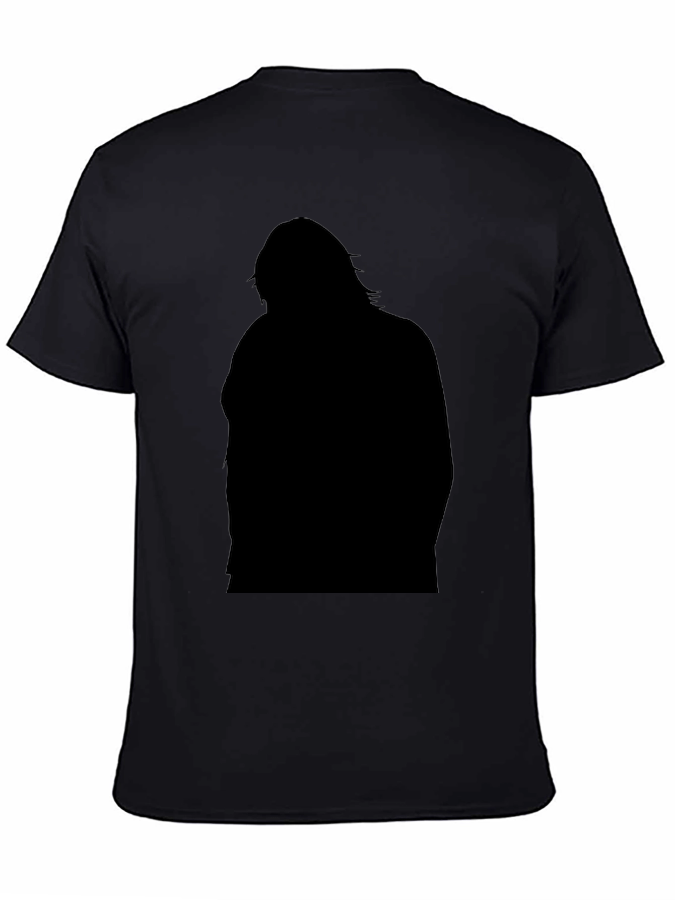 Silhouette Graphic Black T-Shirt for Men