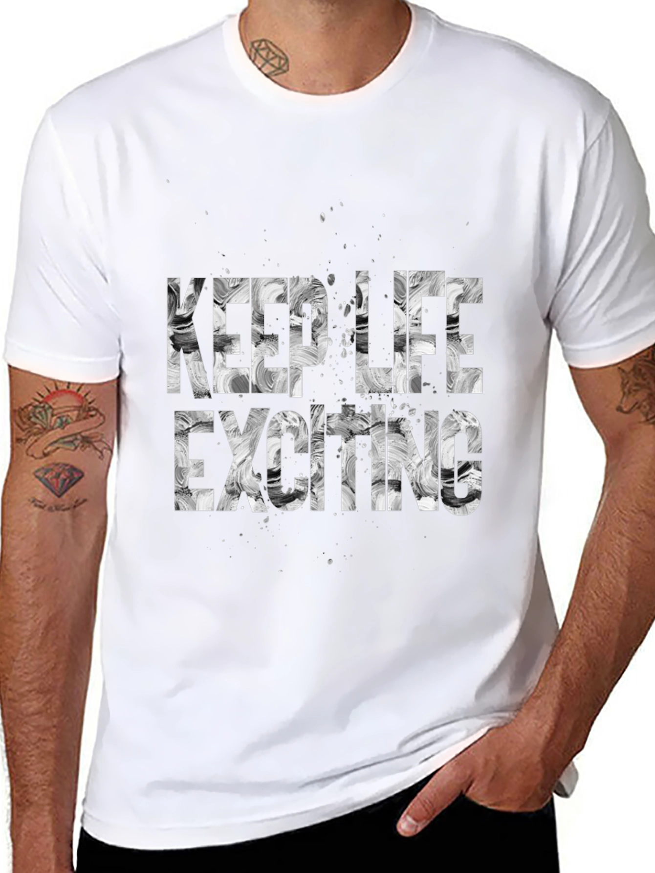 Keep Life Exciting T-Shirt - Black