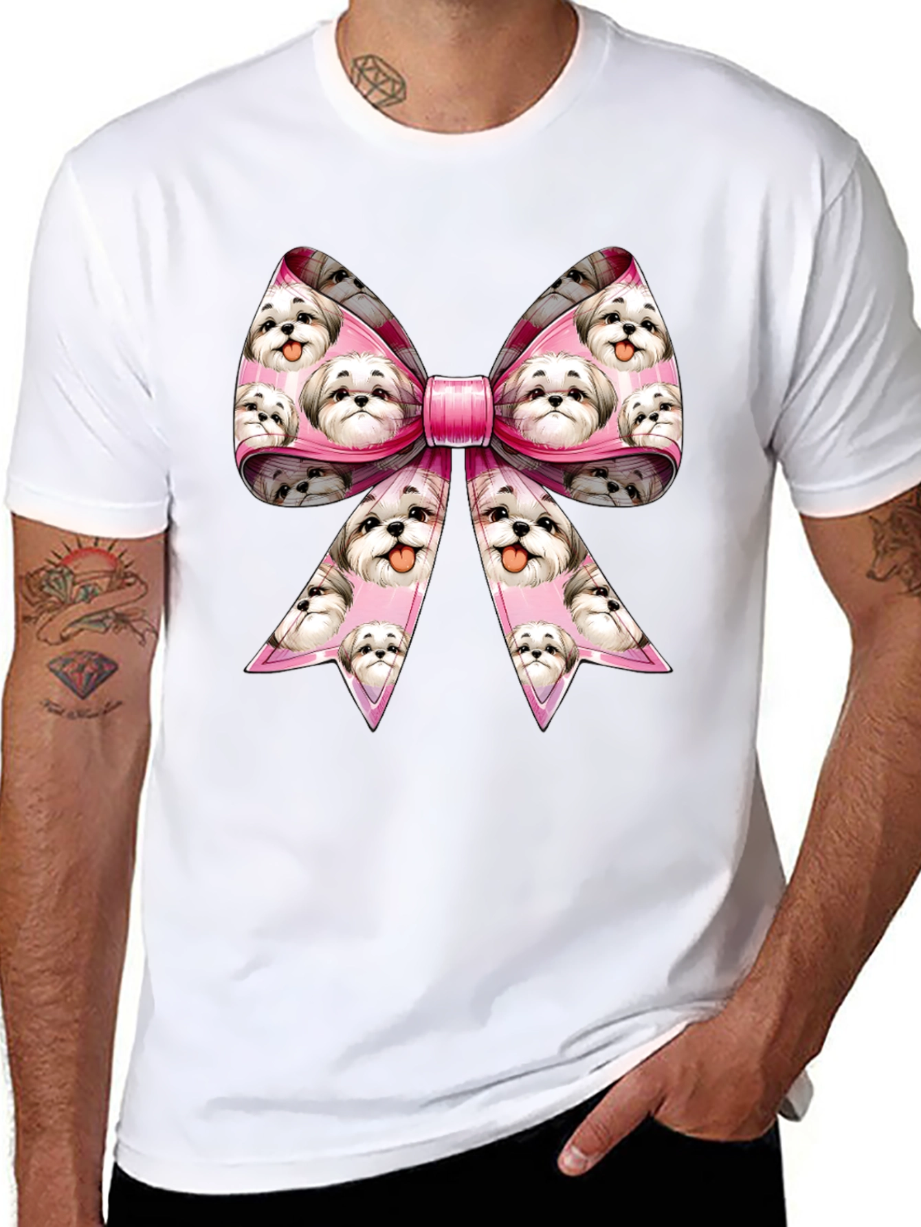 Shih Tzu Dog Bow T-Shirt