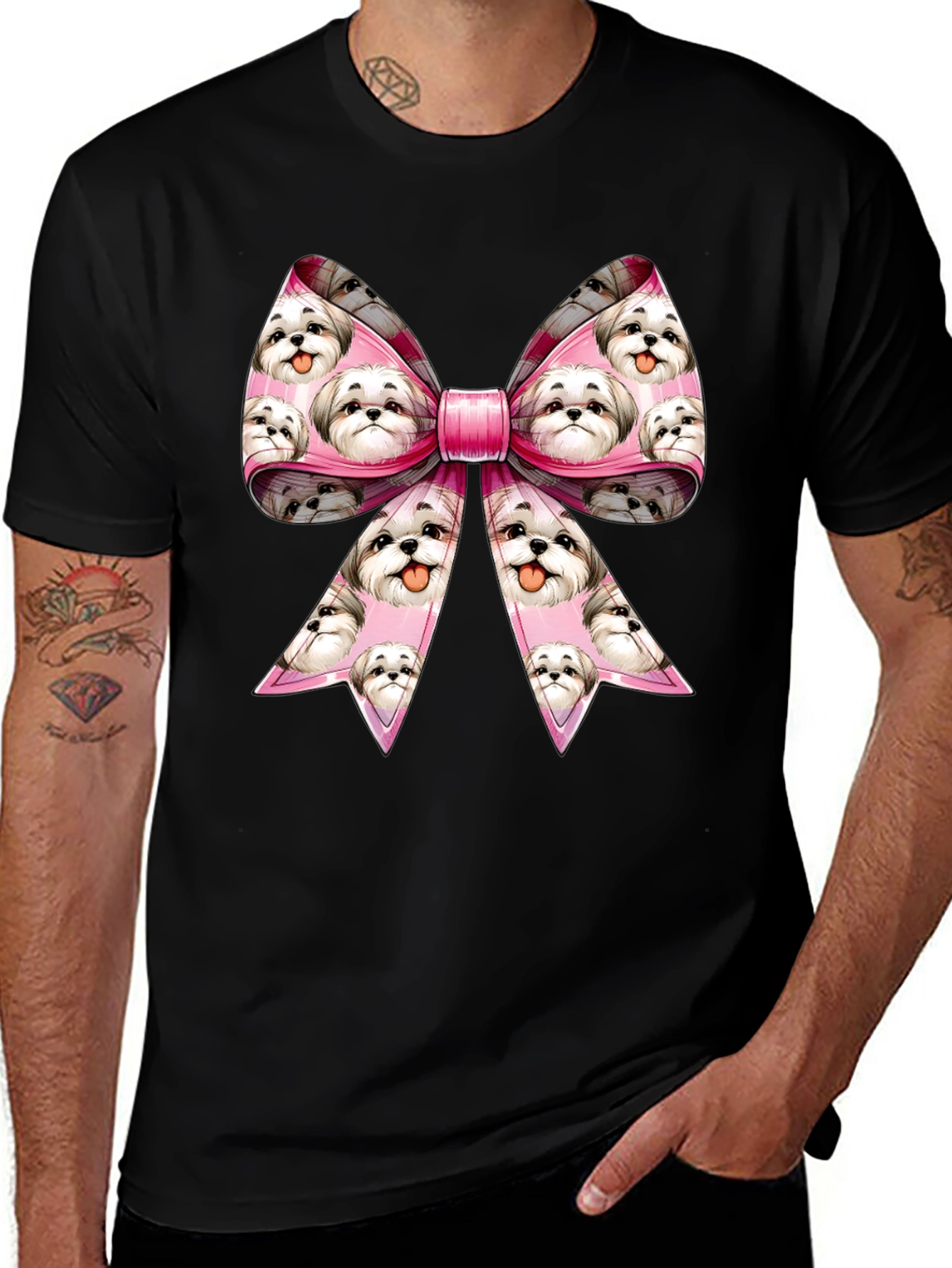 Shih Tzu Dog Bow T-Shirt
