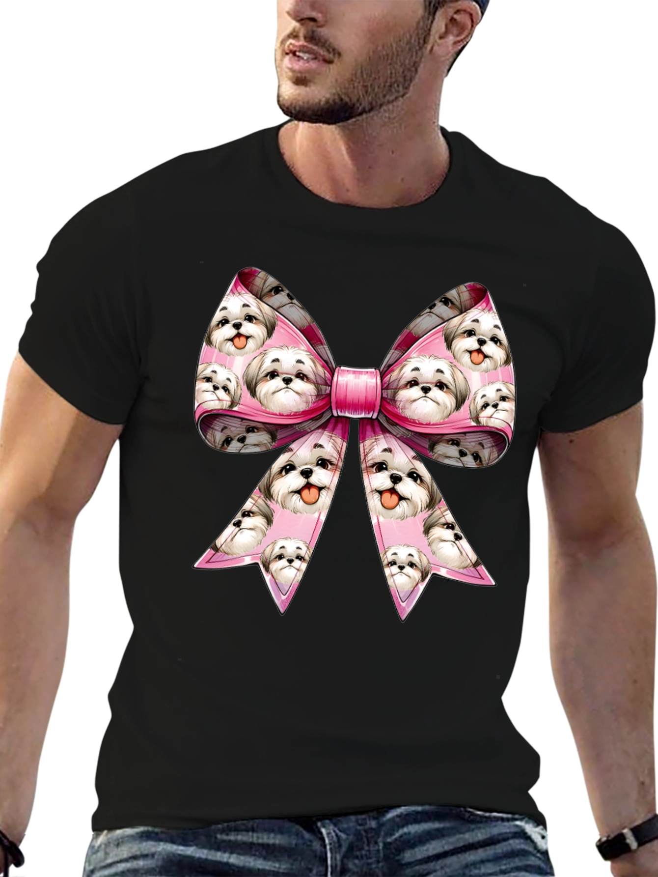 Shih Tzu Dog Bow T-Shirt