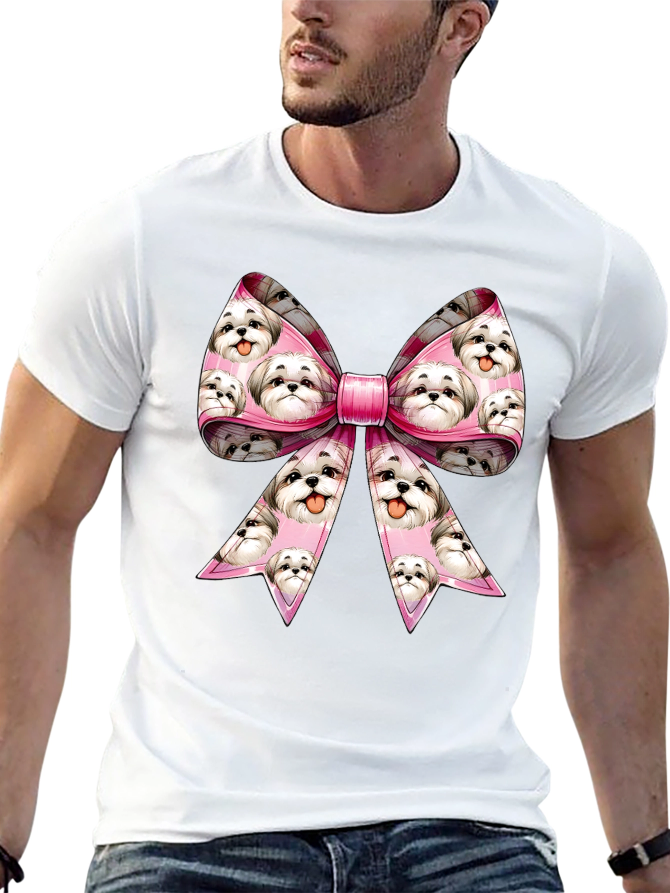 Shih Tzu Dog Bow T-Shirt
