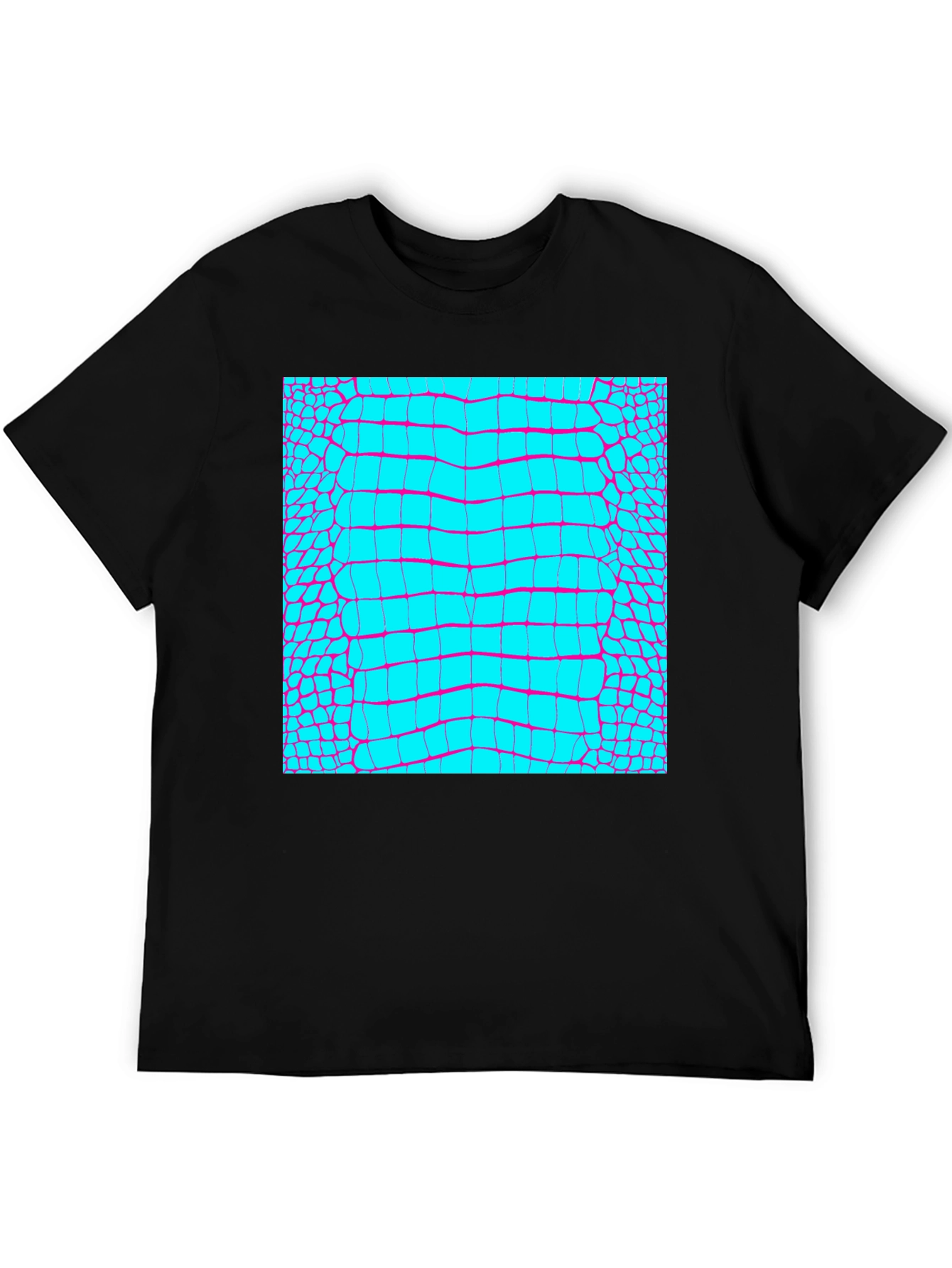 Reptile Skin Graphic Tee - Trendy Alligator Print