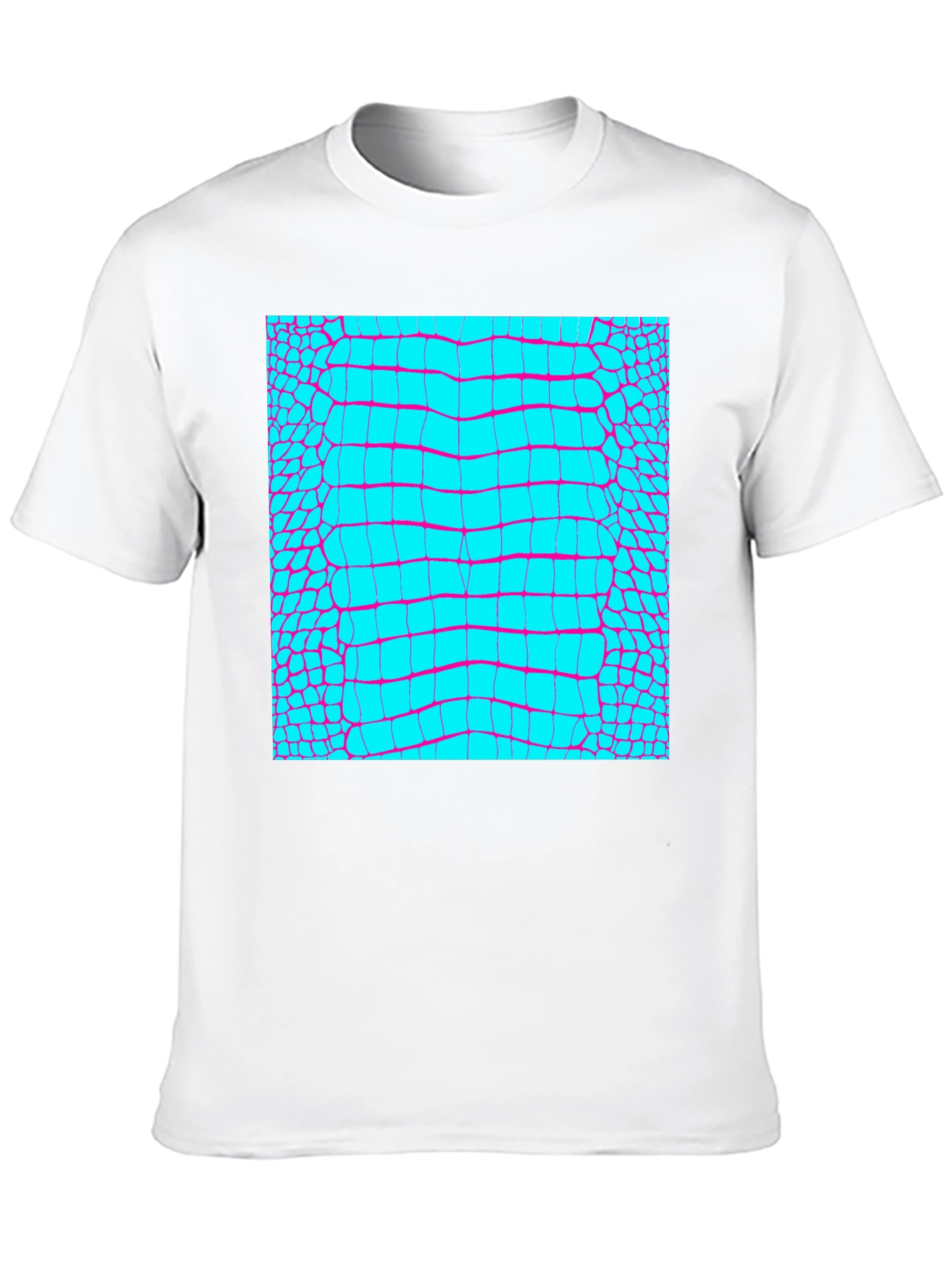 Reptile Skin Graphic Tee - Trendy Alligator Print