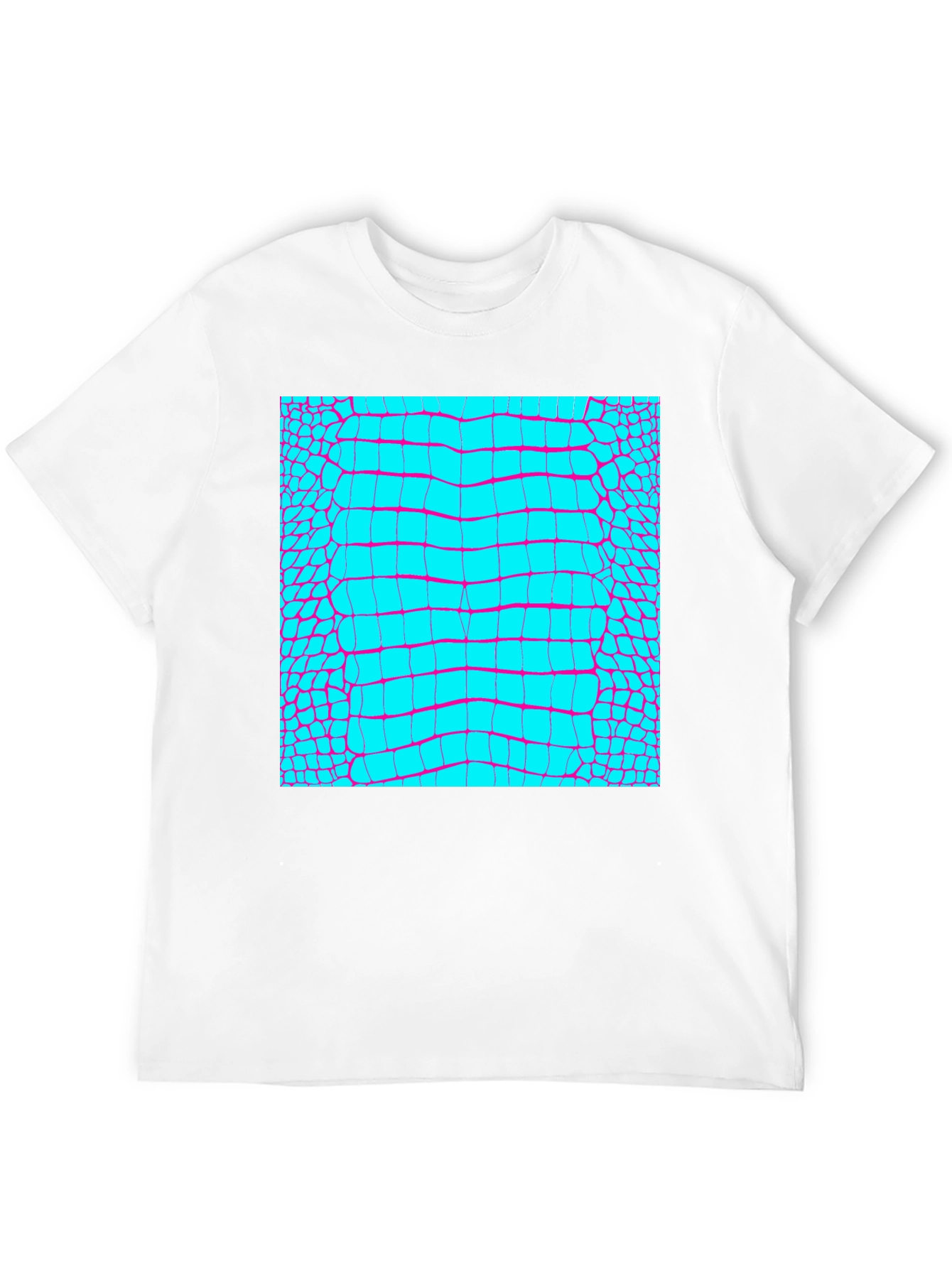 Reptile Skin Graphic Tee - Trendy Alligator Print