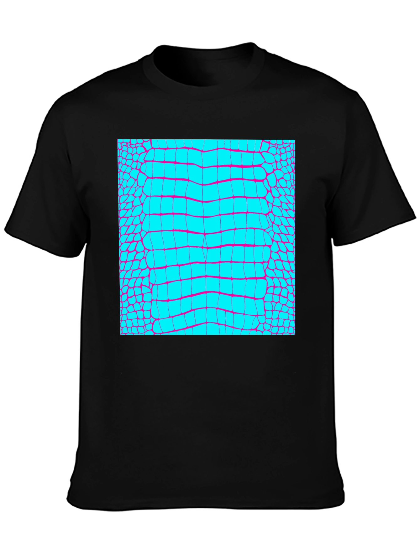 Reptile Skin Graphic Tee - Trendy Alligator Print