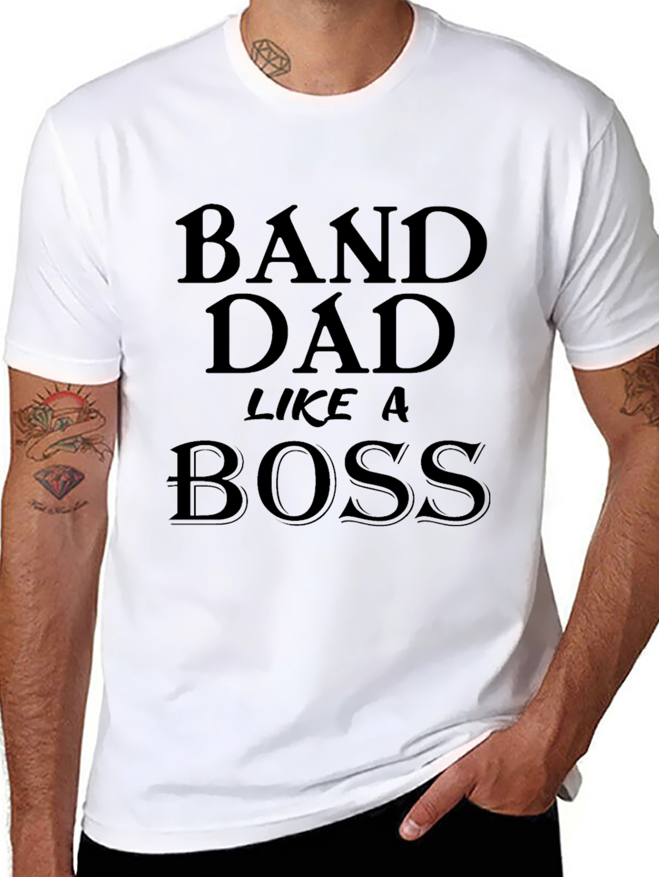 Band Dad Like a Boss - Graphic T-Shirt
