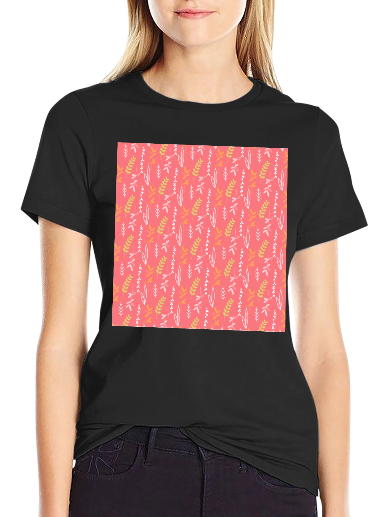 Floral Pattern T-Shirt - Stylish Casual Wear