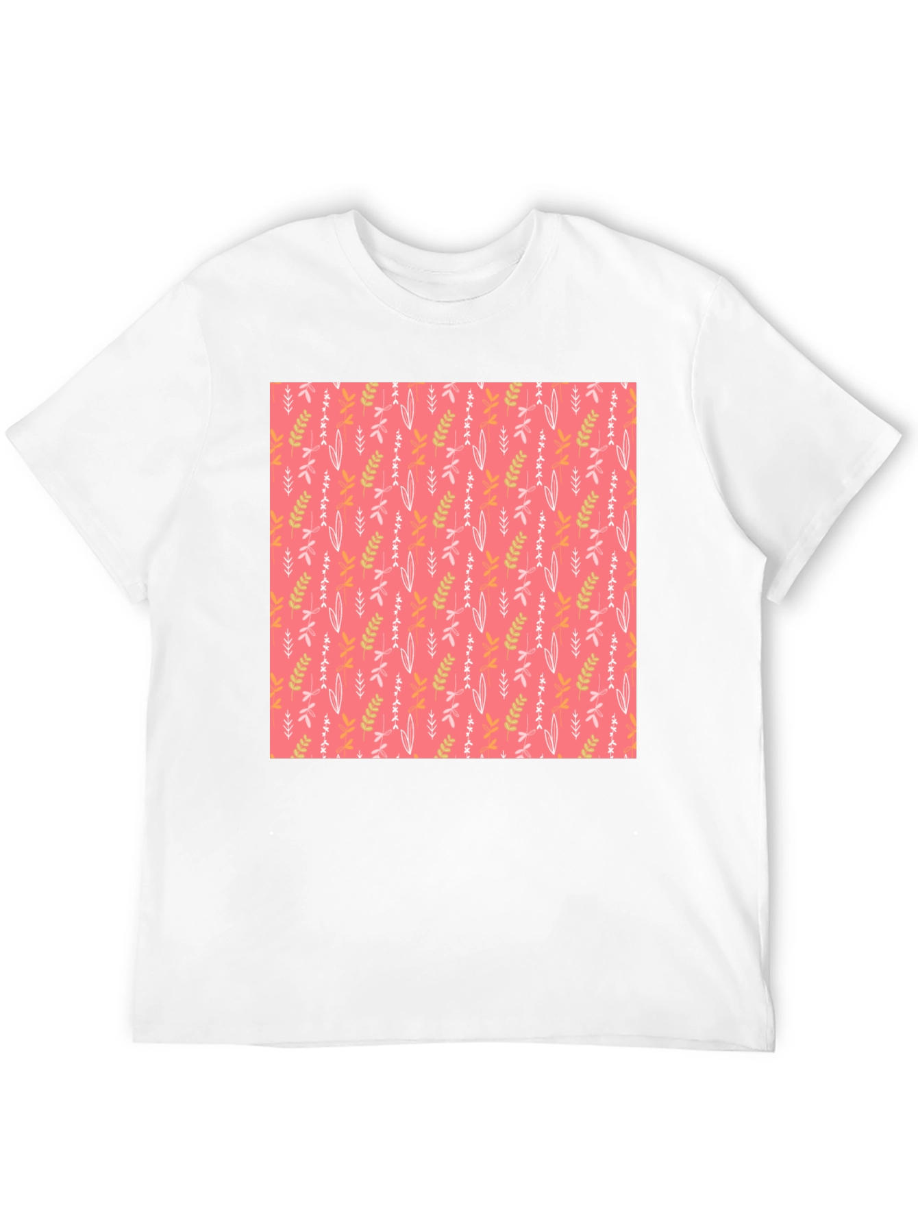 Floral Pattern T-Shirt - Stylish Casual Wear