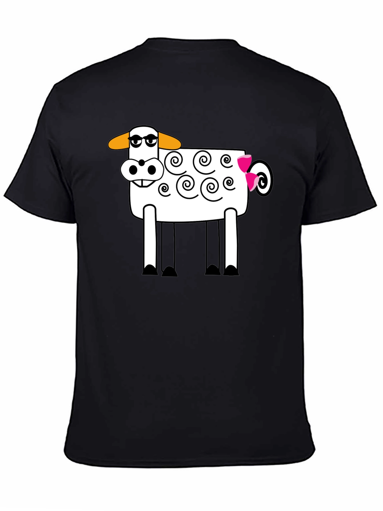 Cartoon Sheep Graphic T-Shirt - Soft Cotton Blend