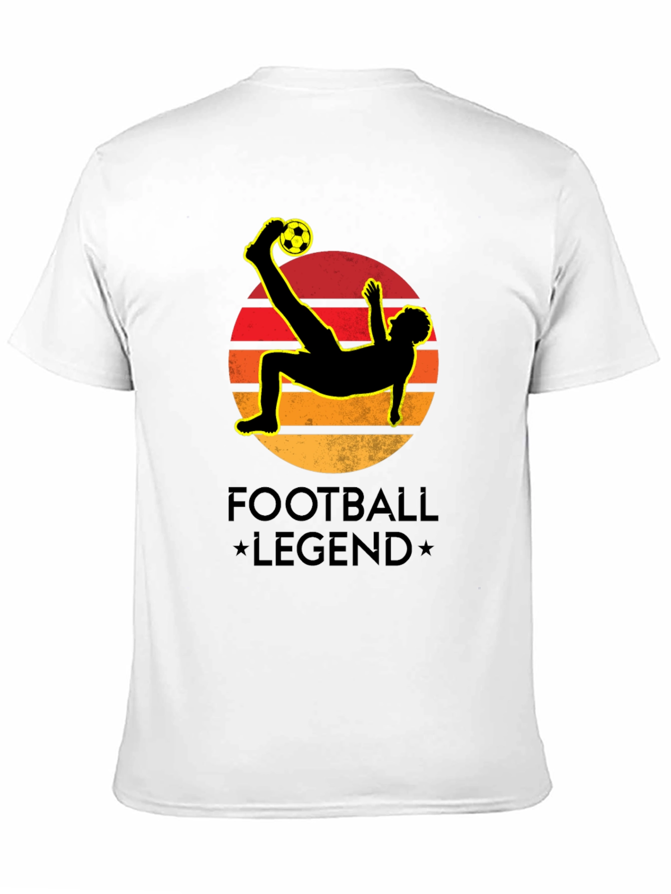Football Legend Graphic Black T-Shirt
