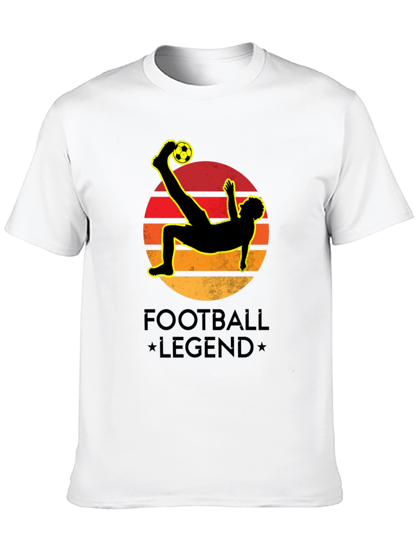 Football Legend Graphic Black T-Shirt