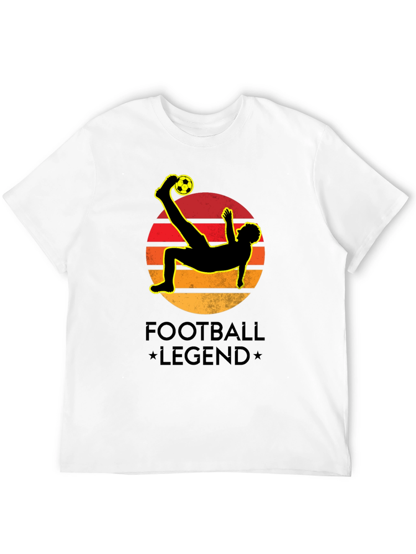 Football Legend Graphic Black T-Shirt