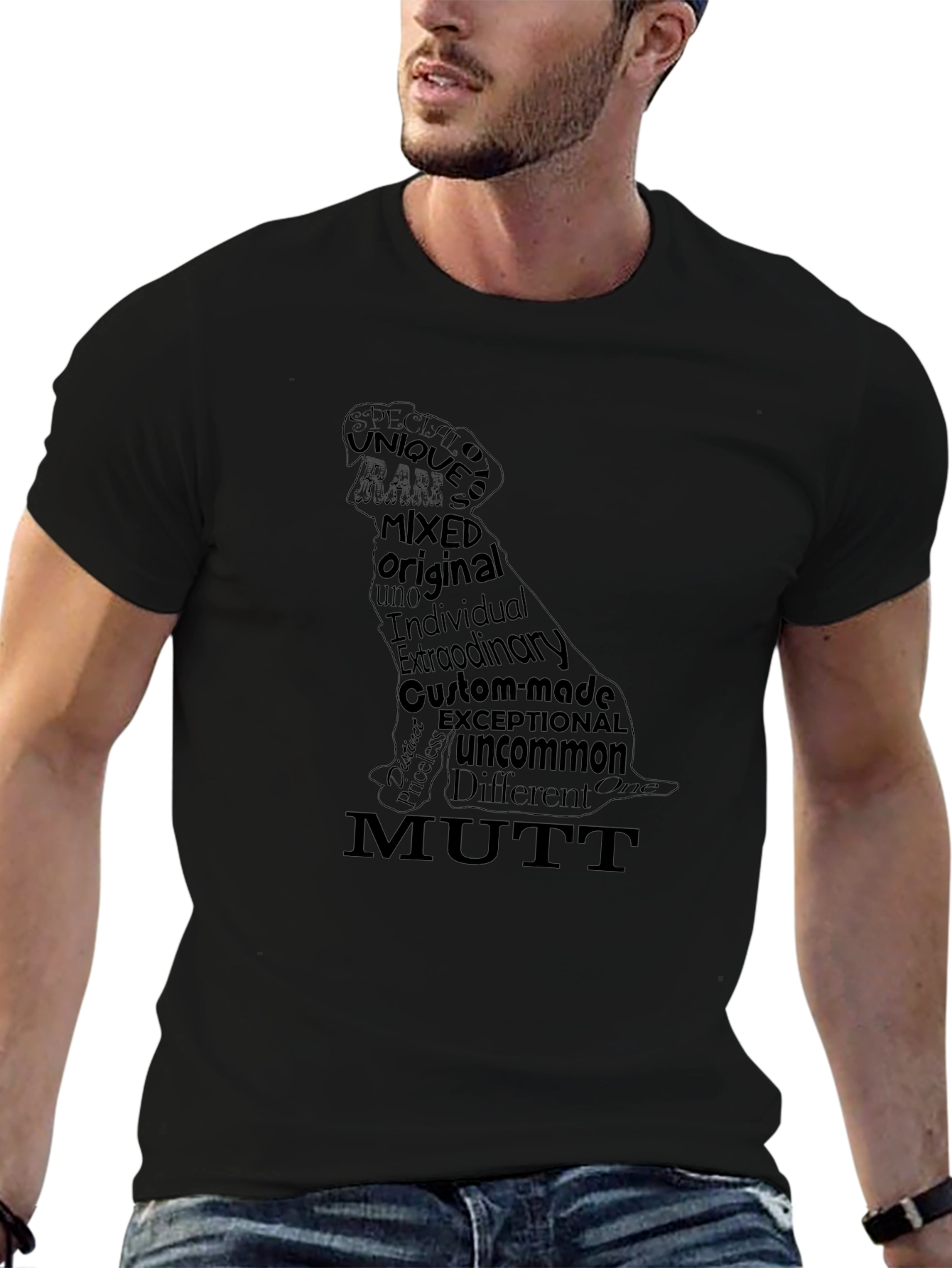 Unique Mutt Dog Graphic Tee