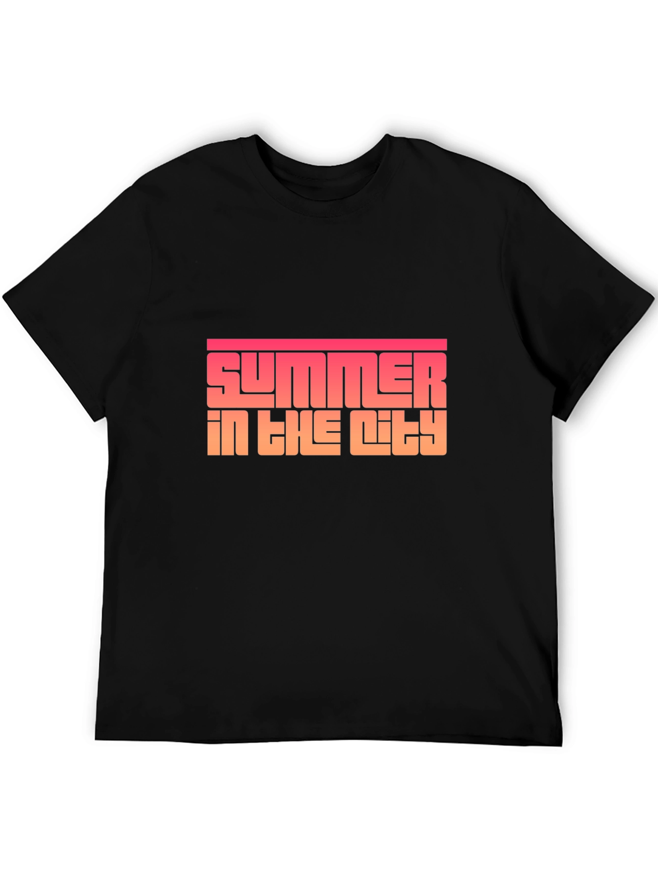 Summer in the City Black Graphic Tee