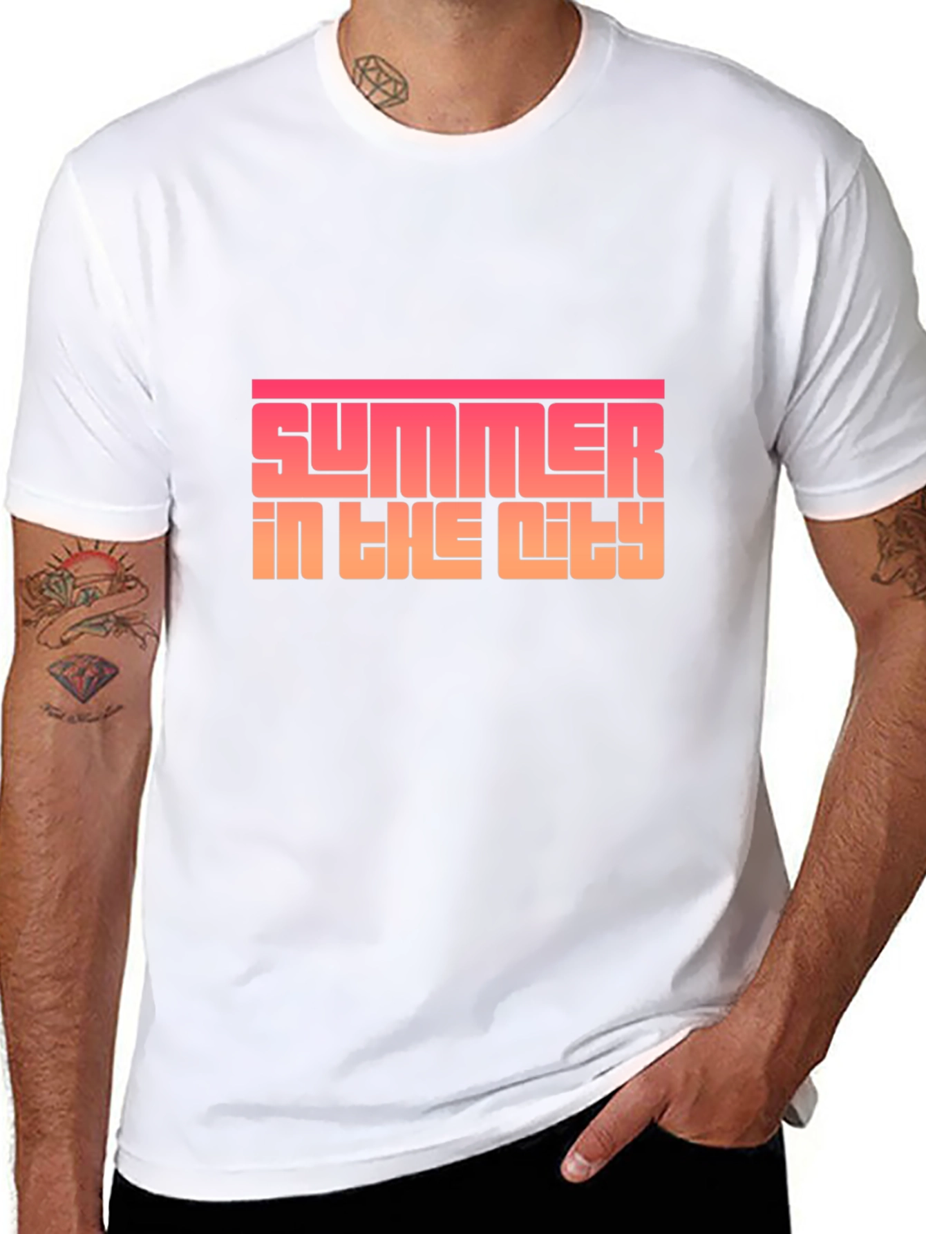 Summer in the City Black Graphic Tee