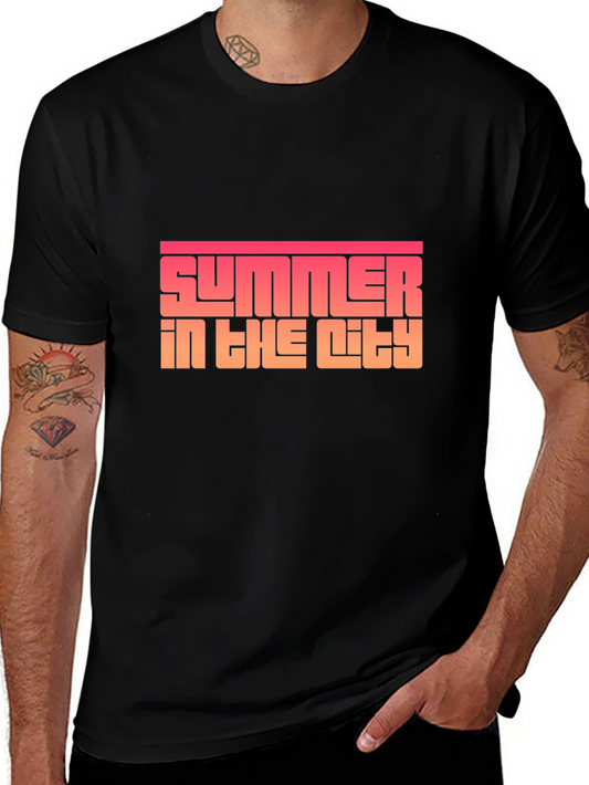 Summer in the City Black Graphic Tee