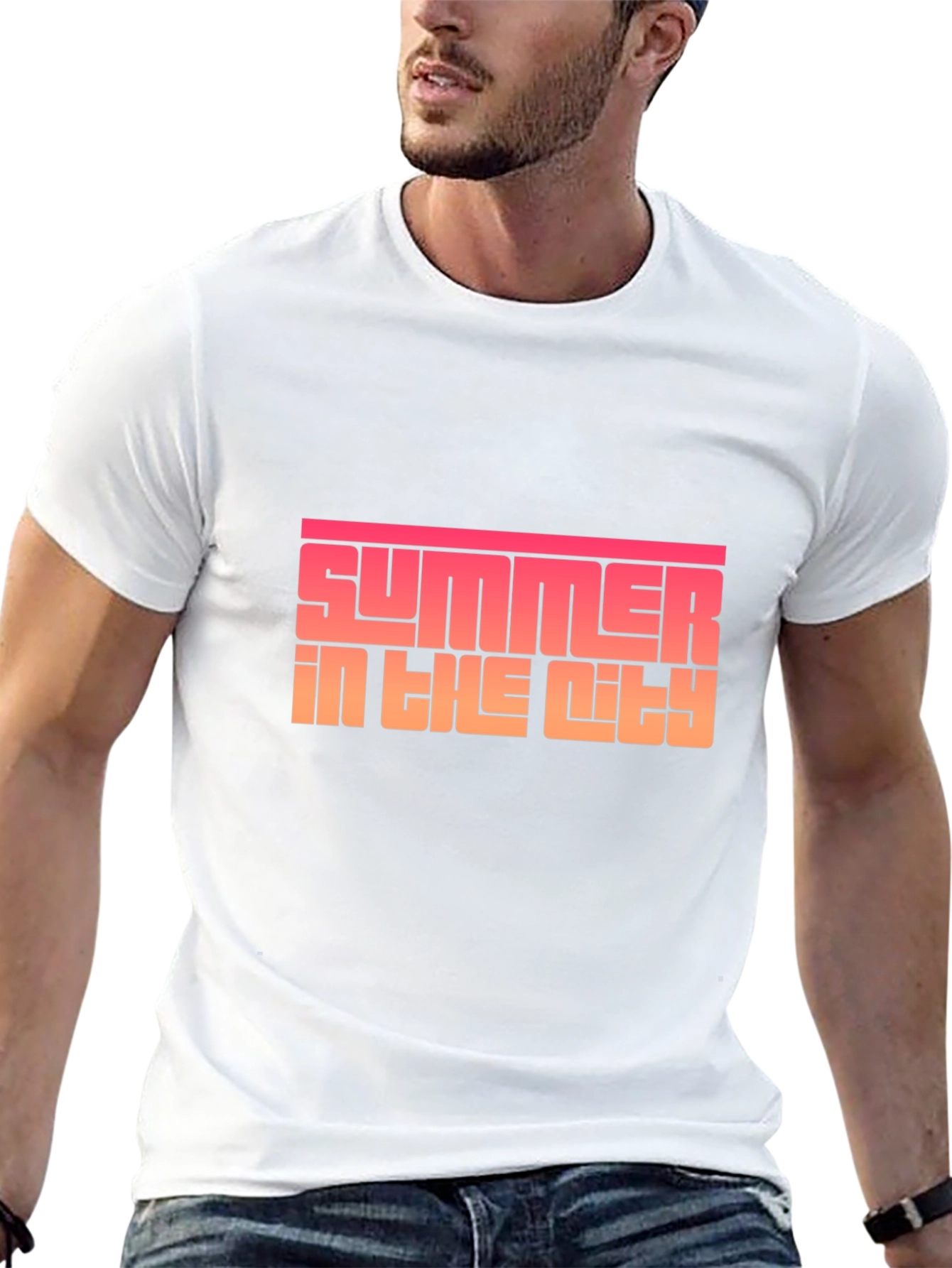 Summer in the City Black Graphic Tee