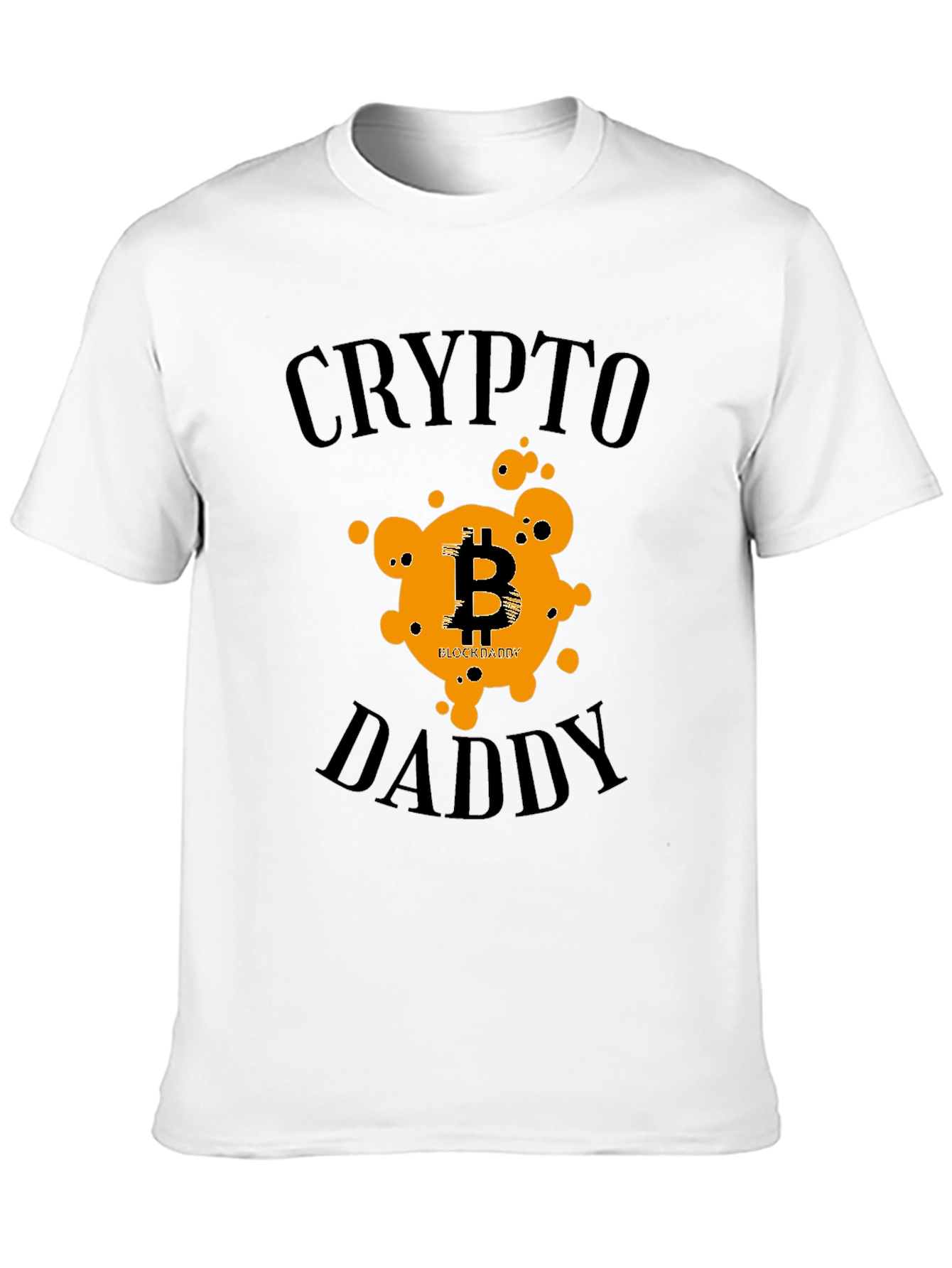 Crypto Daddy Black T-Shirt Bitcoin Design