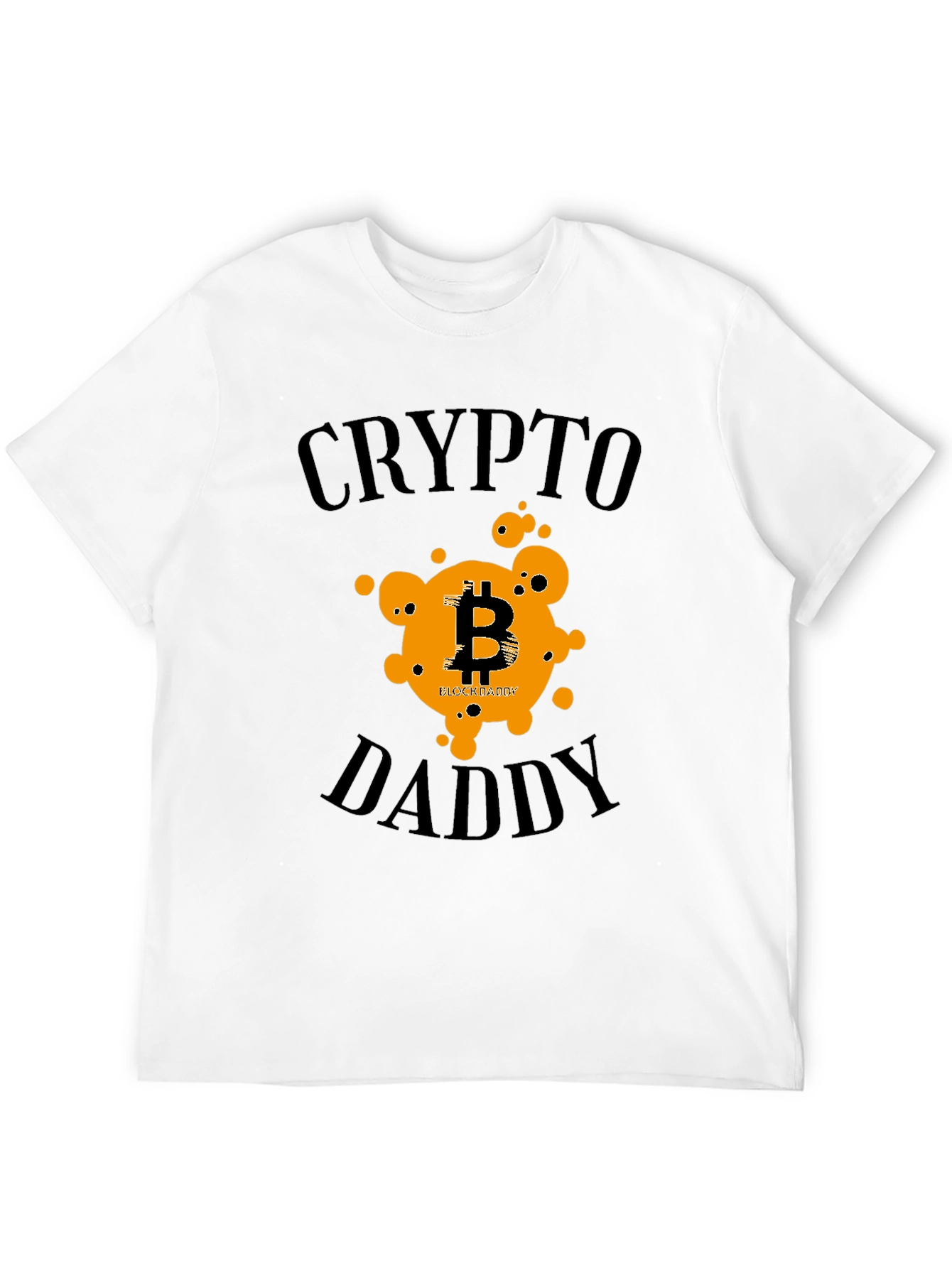 Crypto Daddy Black T-Shirt Bitcoin Design