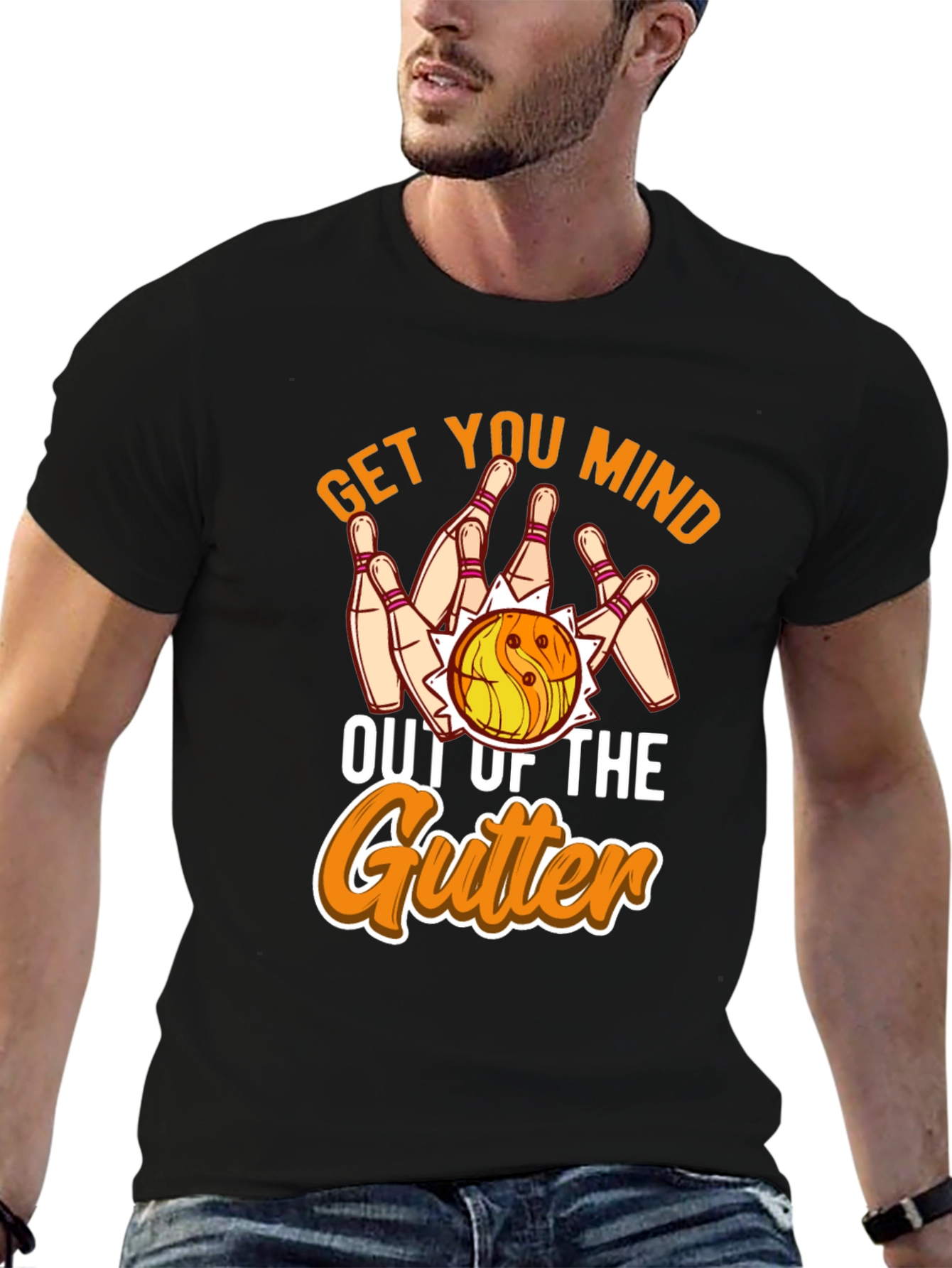 Bowling Get Your Mind Out of the Gutter T-Shirt