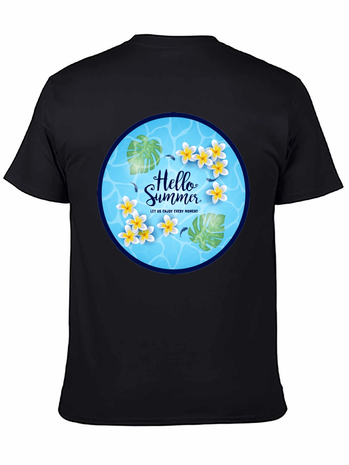 Hello Summer T-Shirt - Tropical Floral Design