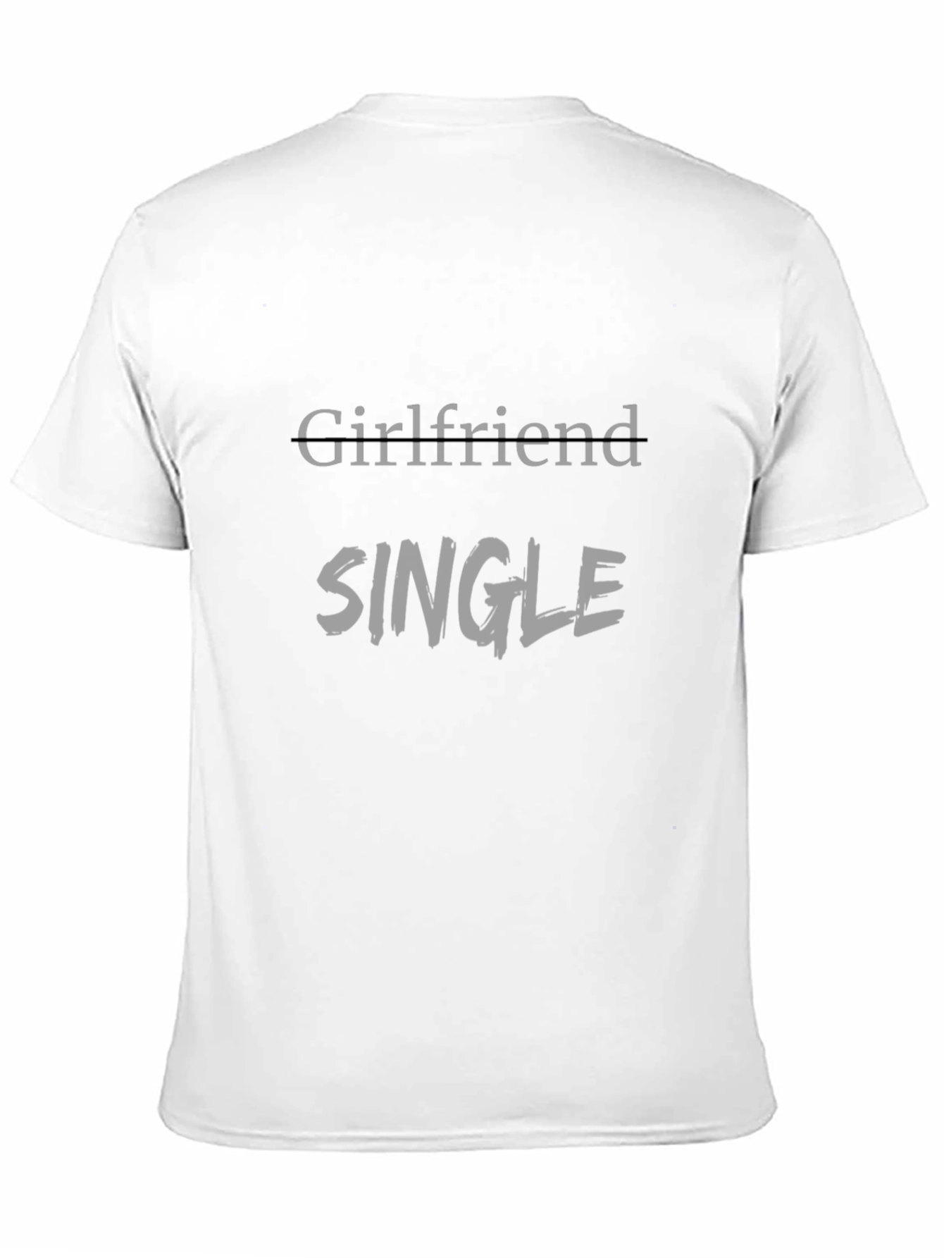 Single Graphic Tee - Black Crew Neck T-Shirt