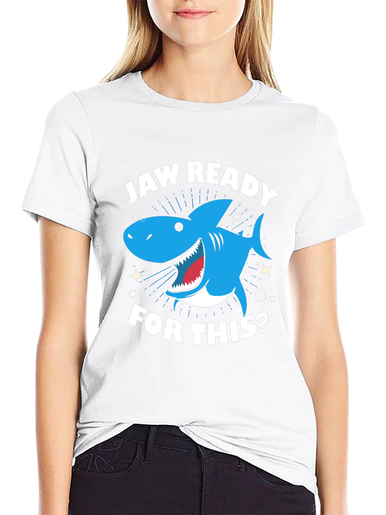 Jaw Ready Shark Graphic T-Shirt