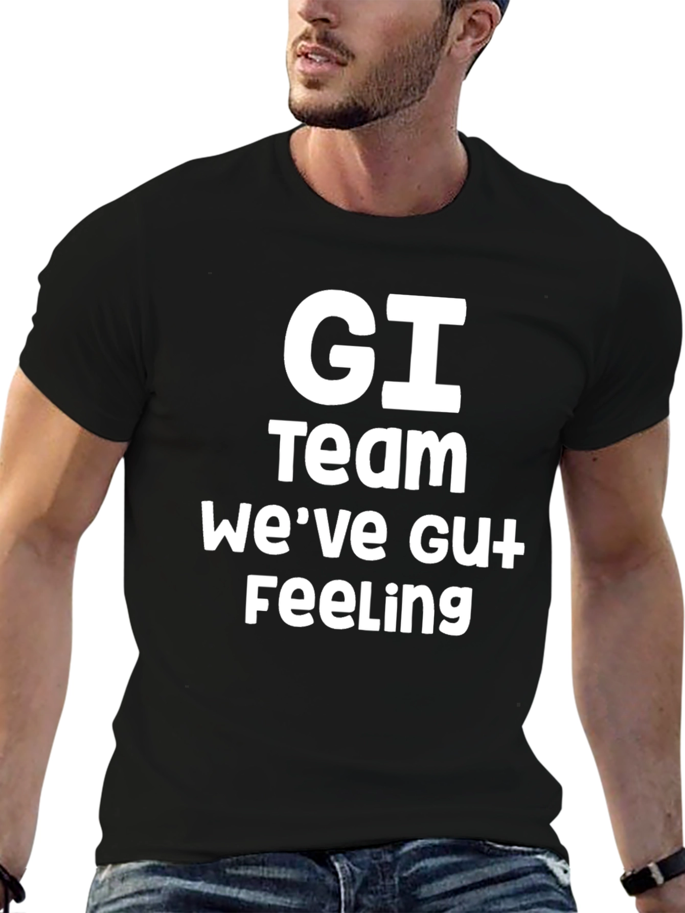 GI Team Gut Feeling Funny Graphic T-Shirt