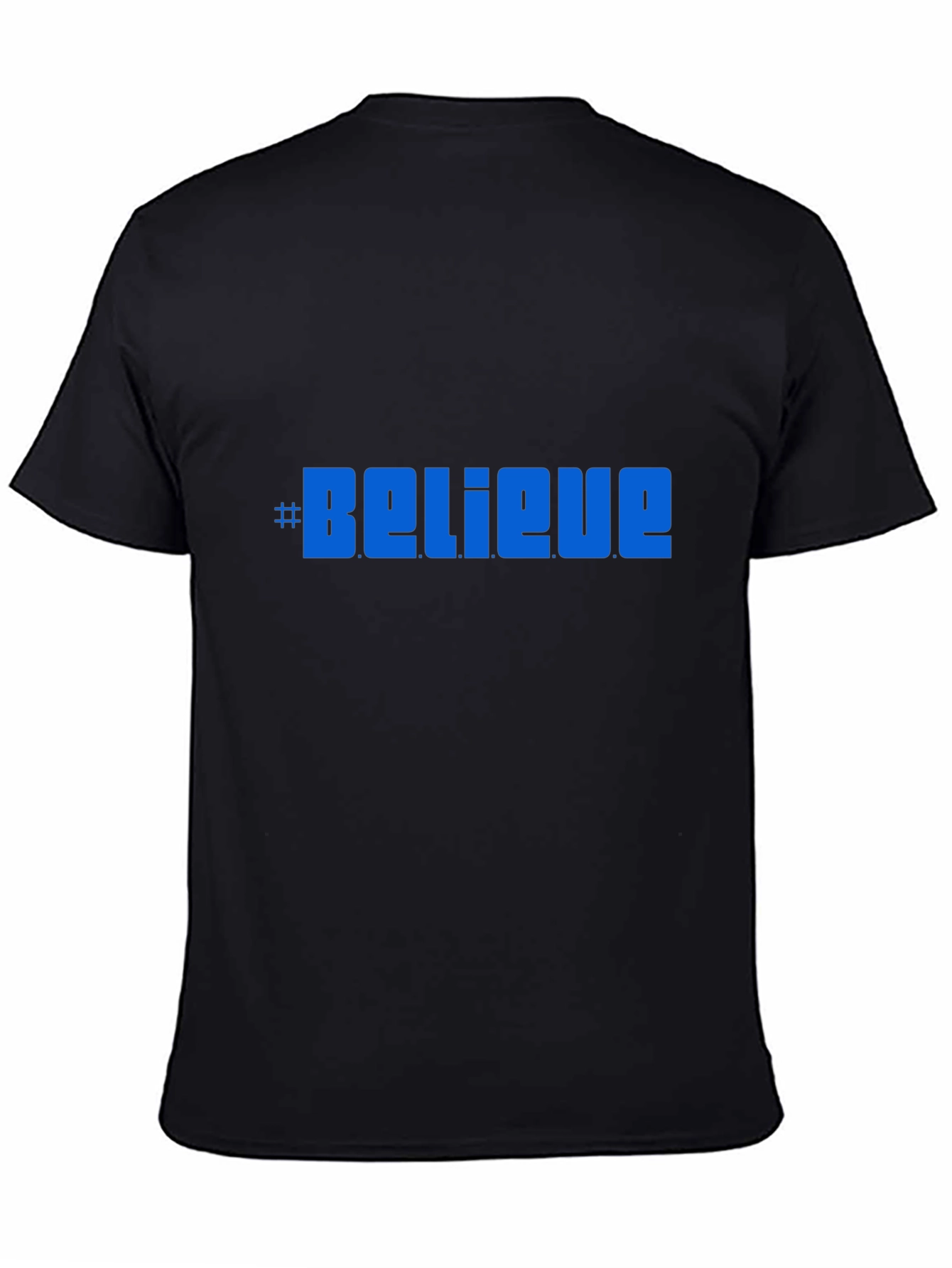 Believe Graphic Tee -  Comfortable Black T-Shirt