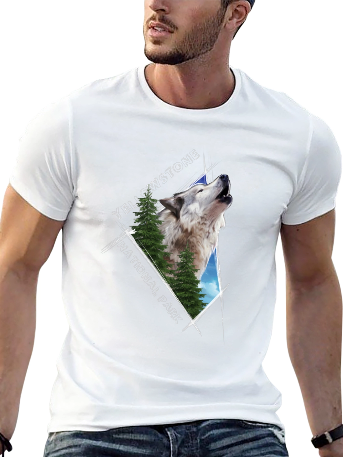 Yellowstone Wolf Graphic Tee