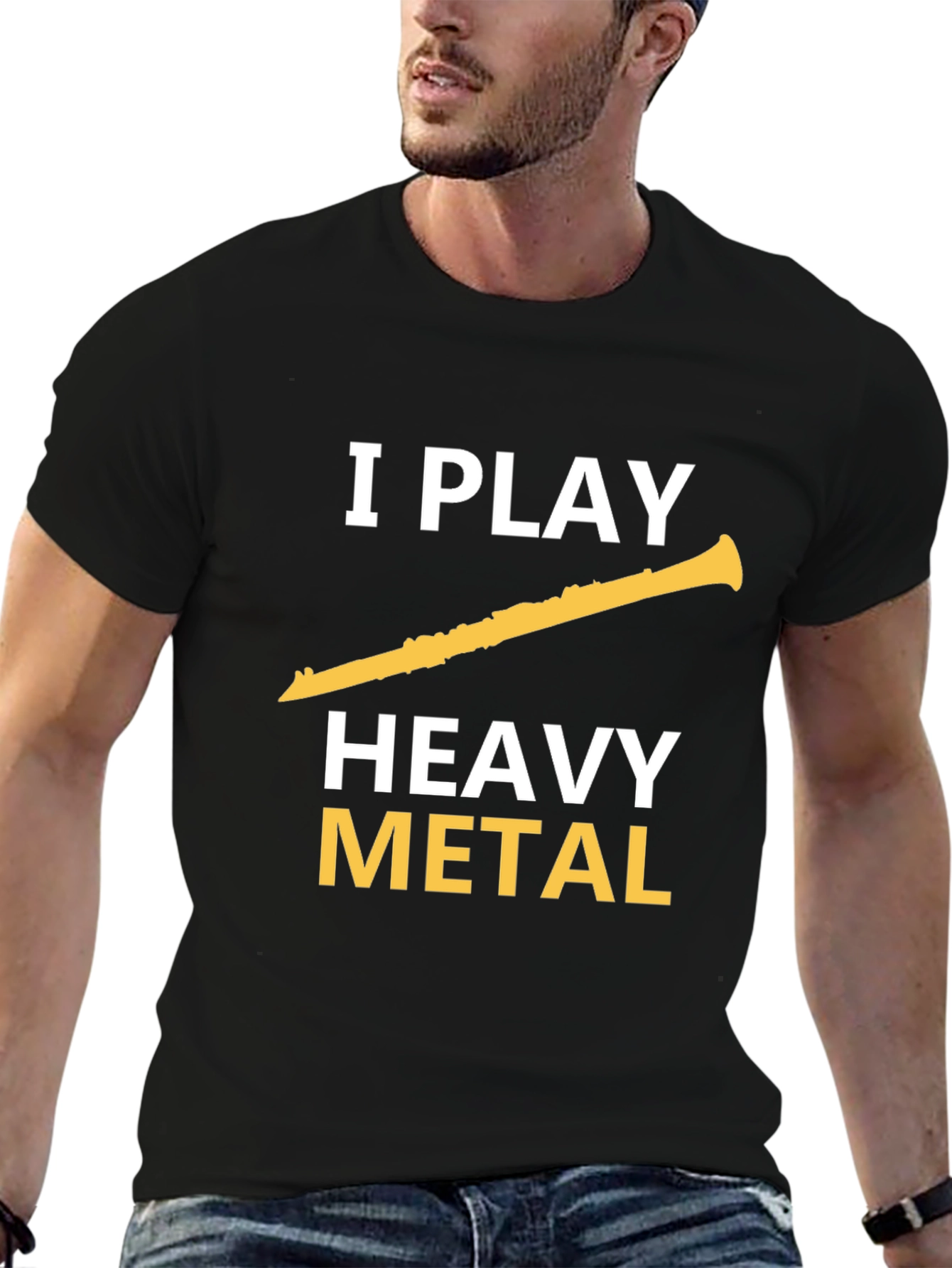 I Play Heavy Metal Clarinet T-Shirt