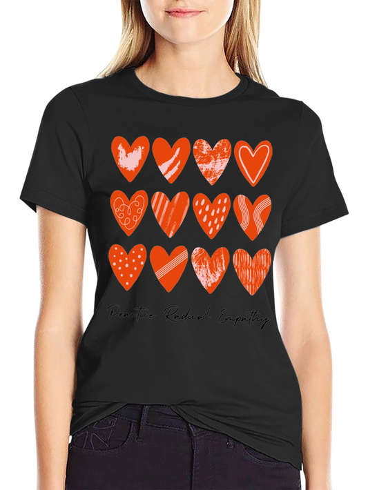 Radical Empathy Heart Tee - Stylish Graphic Print T-Shirt